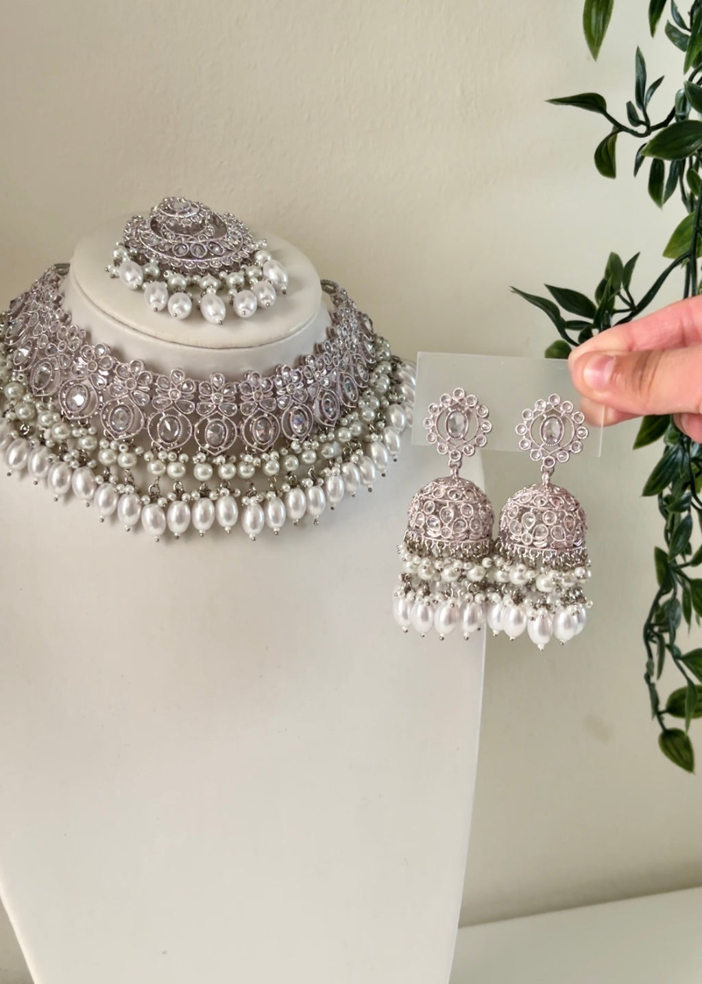 ZEHRA - Silver Necklace Set