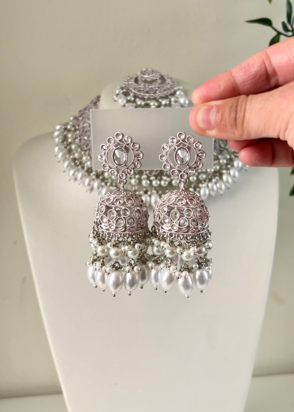 ZEHRA - Silver Necklace Set