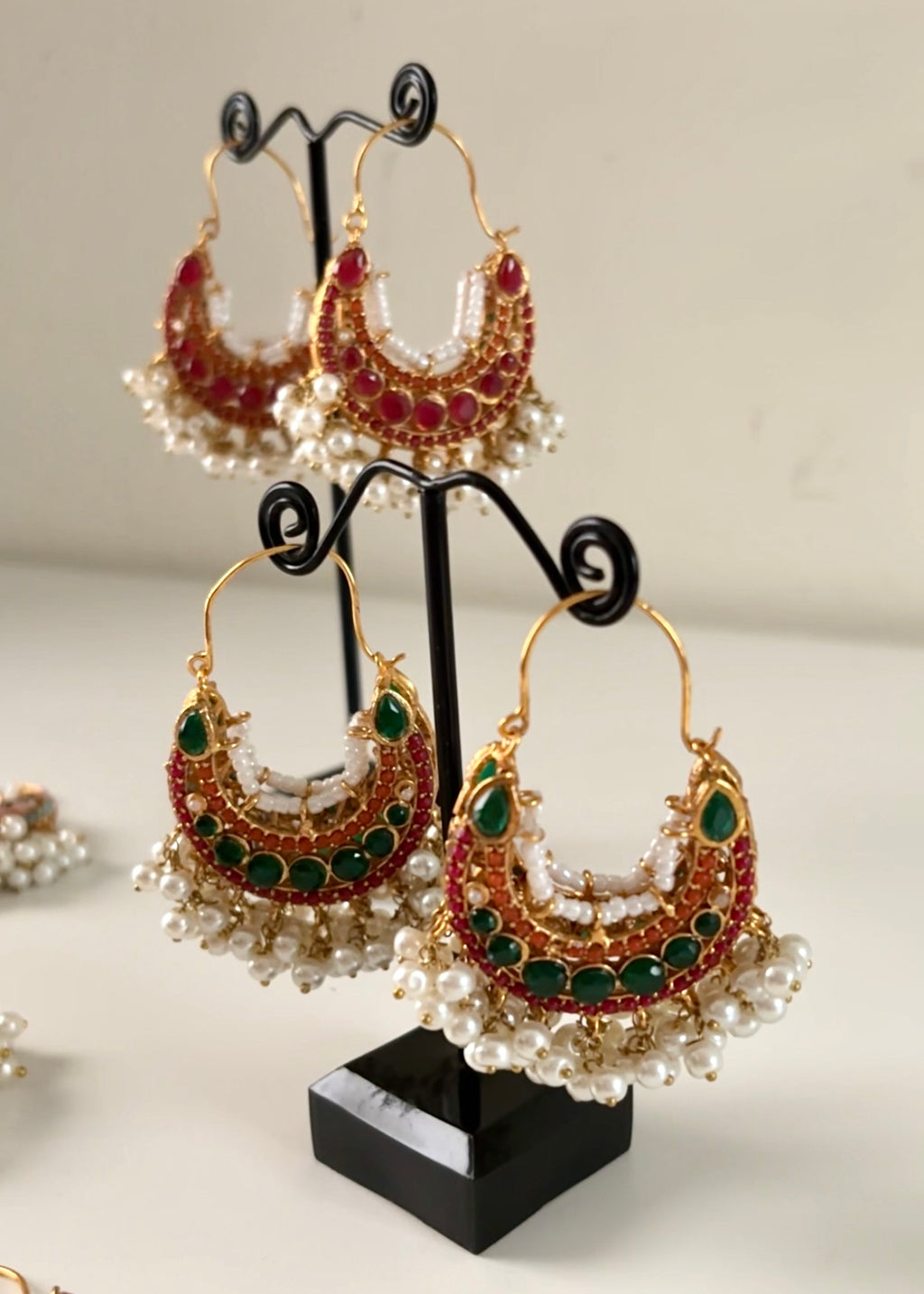 SAHAR - Double Sided Hoops
