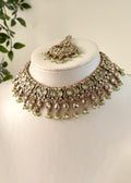 KIRAN - Mint Gold Necklace/Choker Set