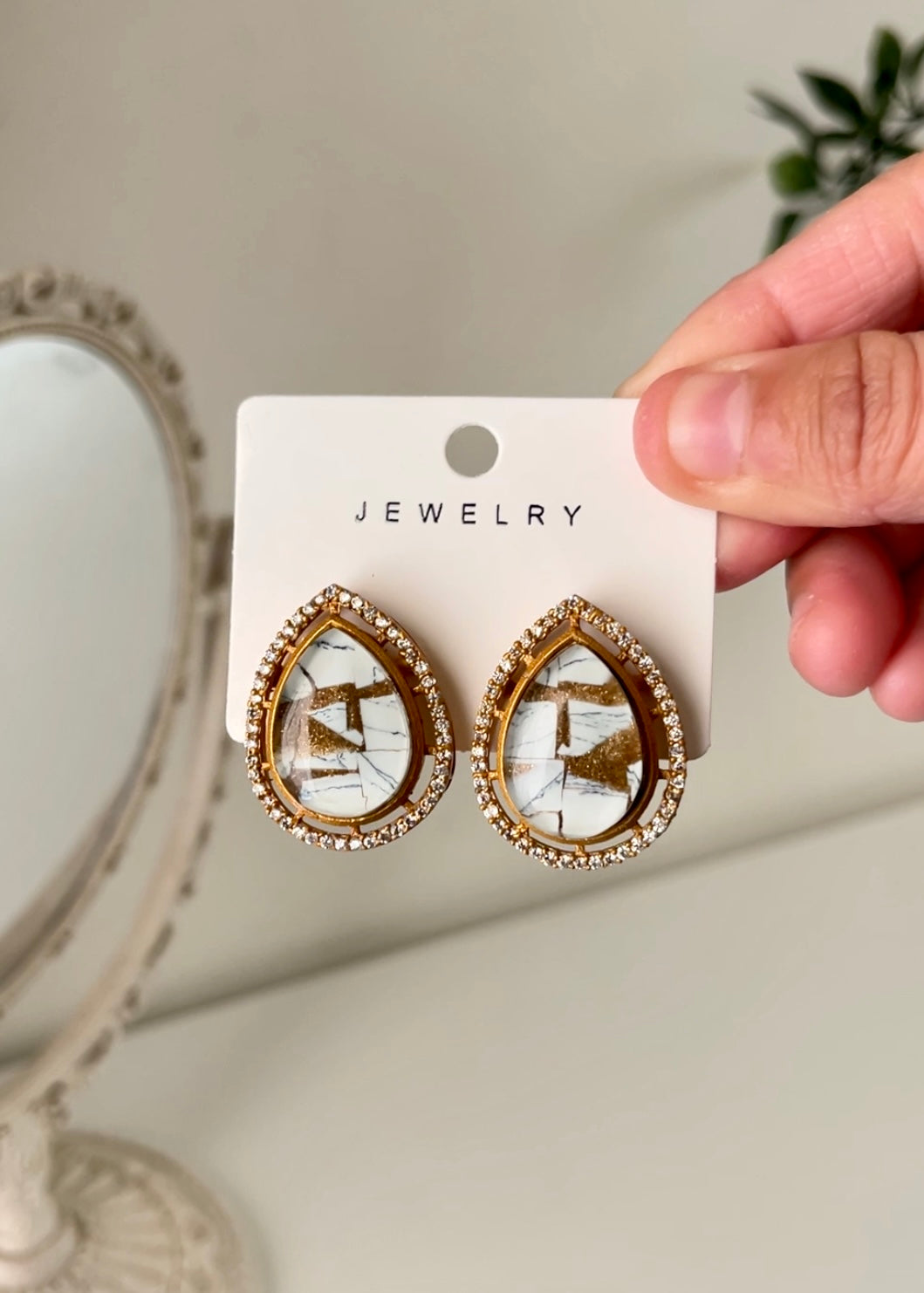Doublet Stone - Studs Earrings
