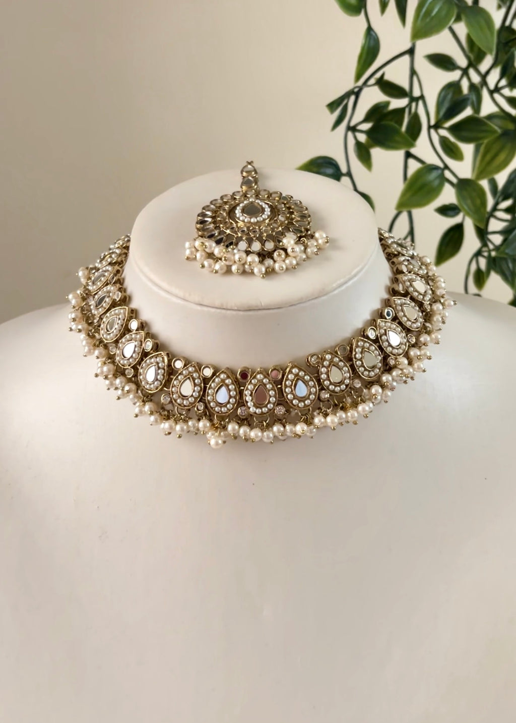 TARA - Mirror Necklace /Choker Set