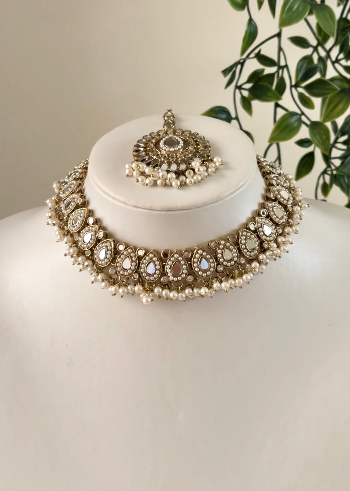 TARA - Mirror Necklace /Choker Set