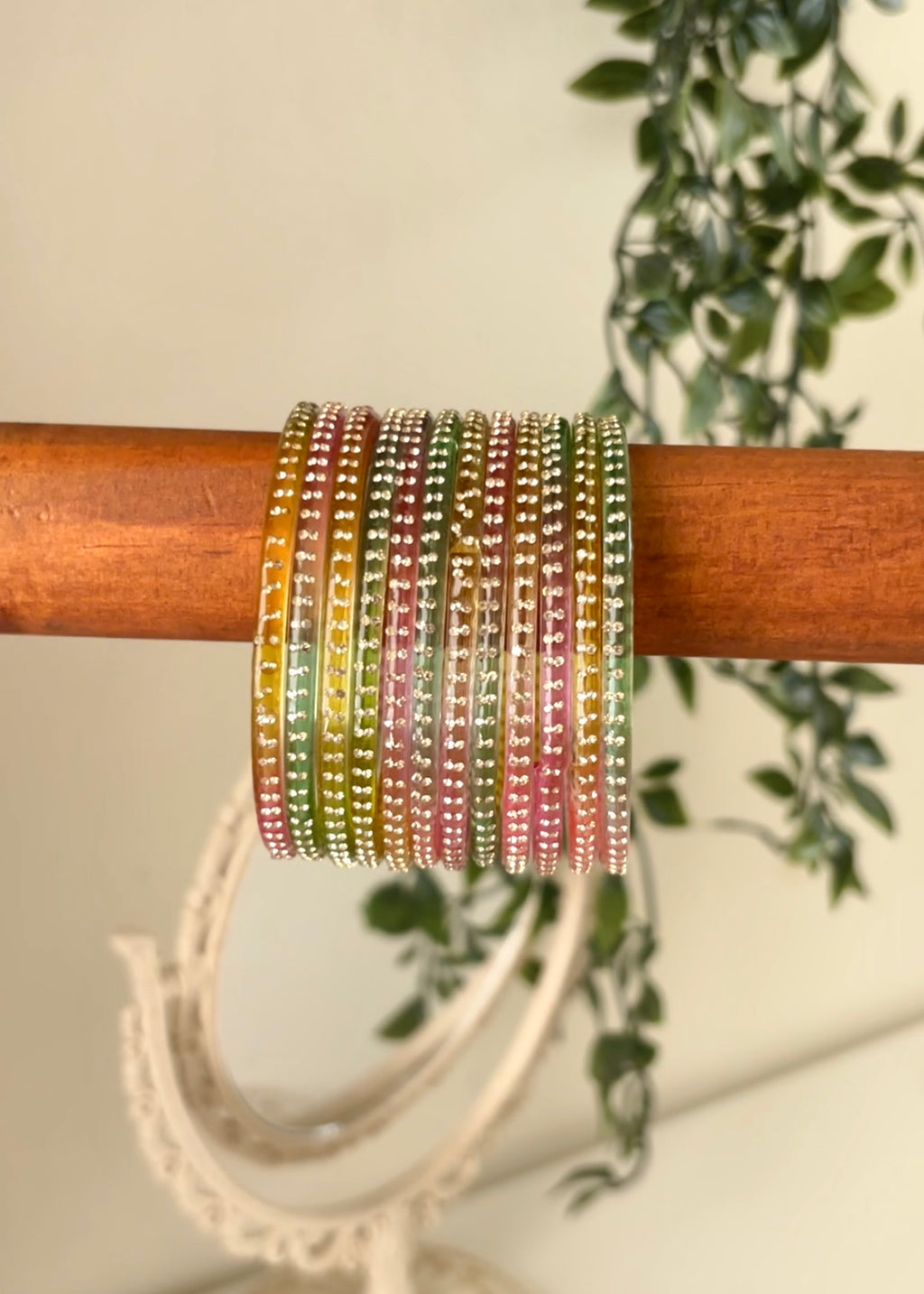 Soft Multi Glass Bangles