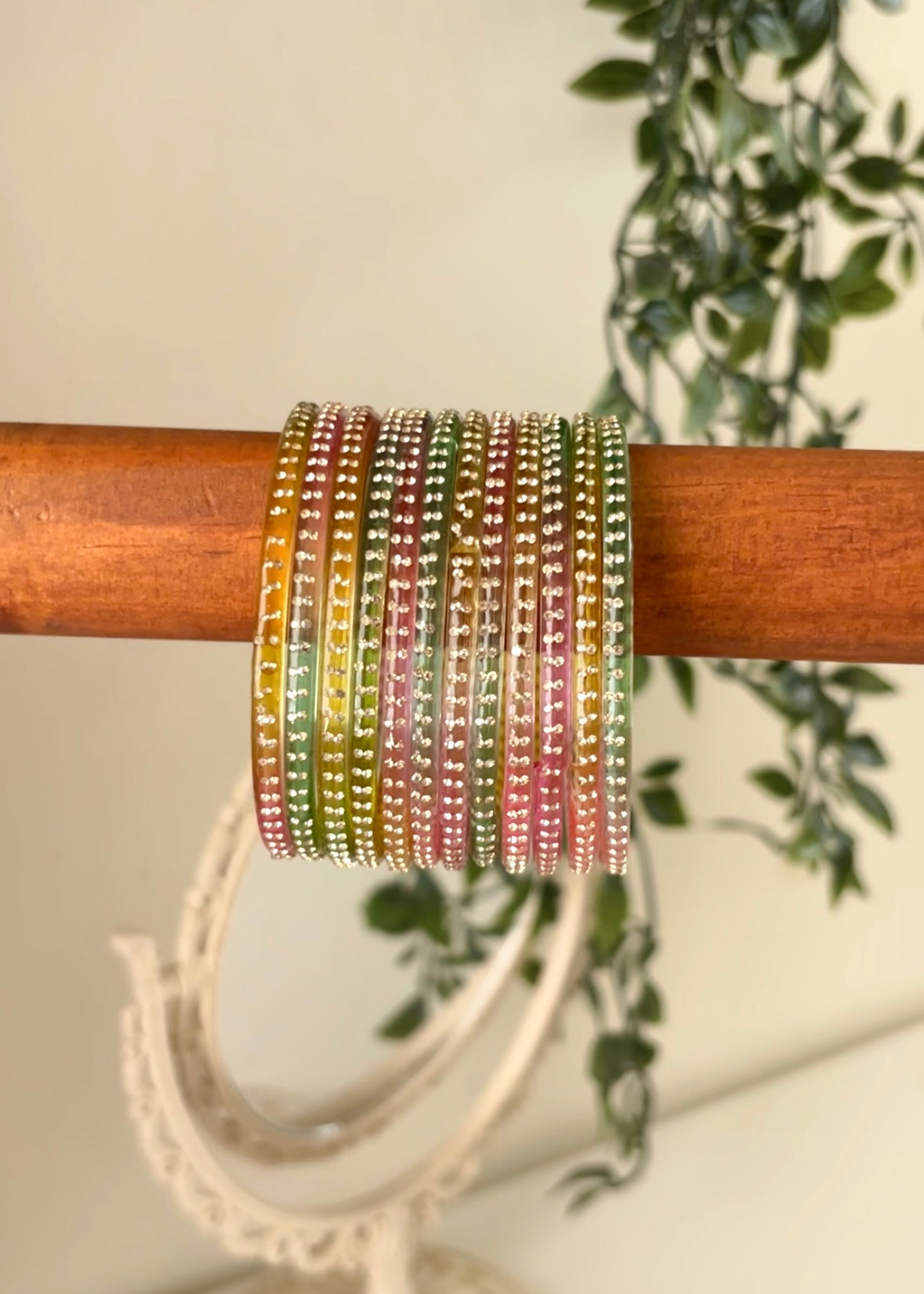 Soft Multi Glass Bangles