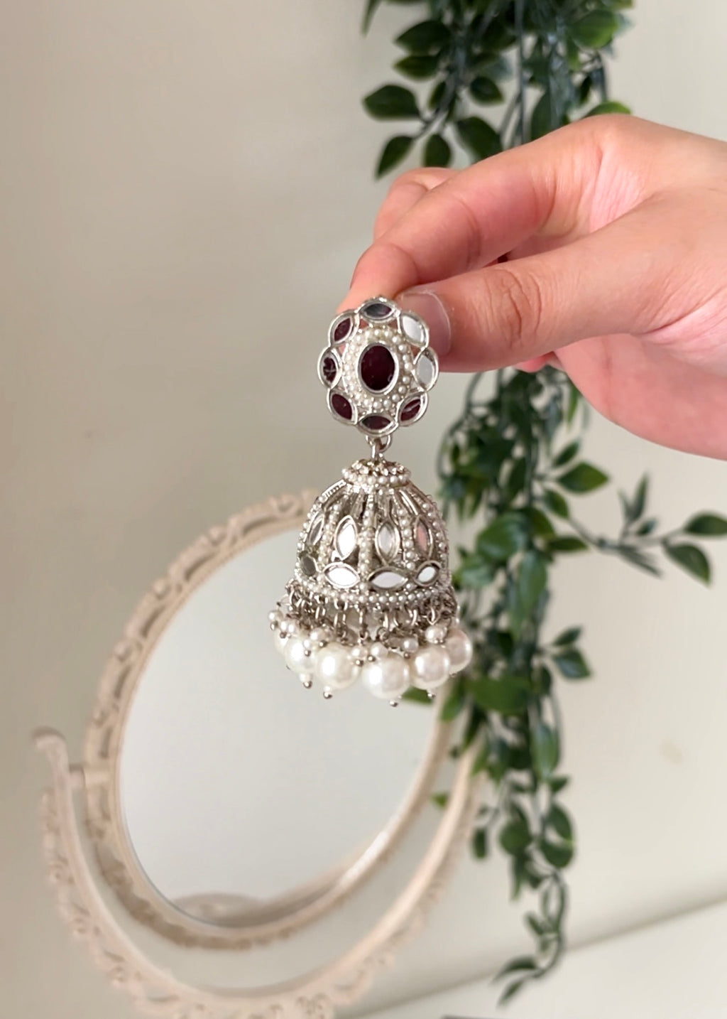 BELIZ - Silver Mirror Tikka Set