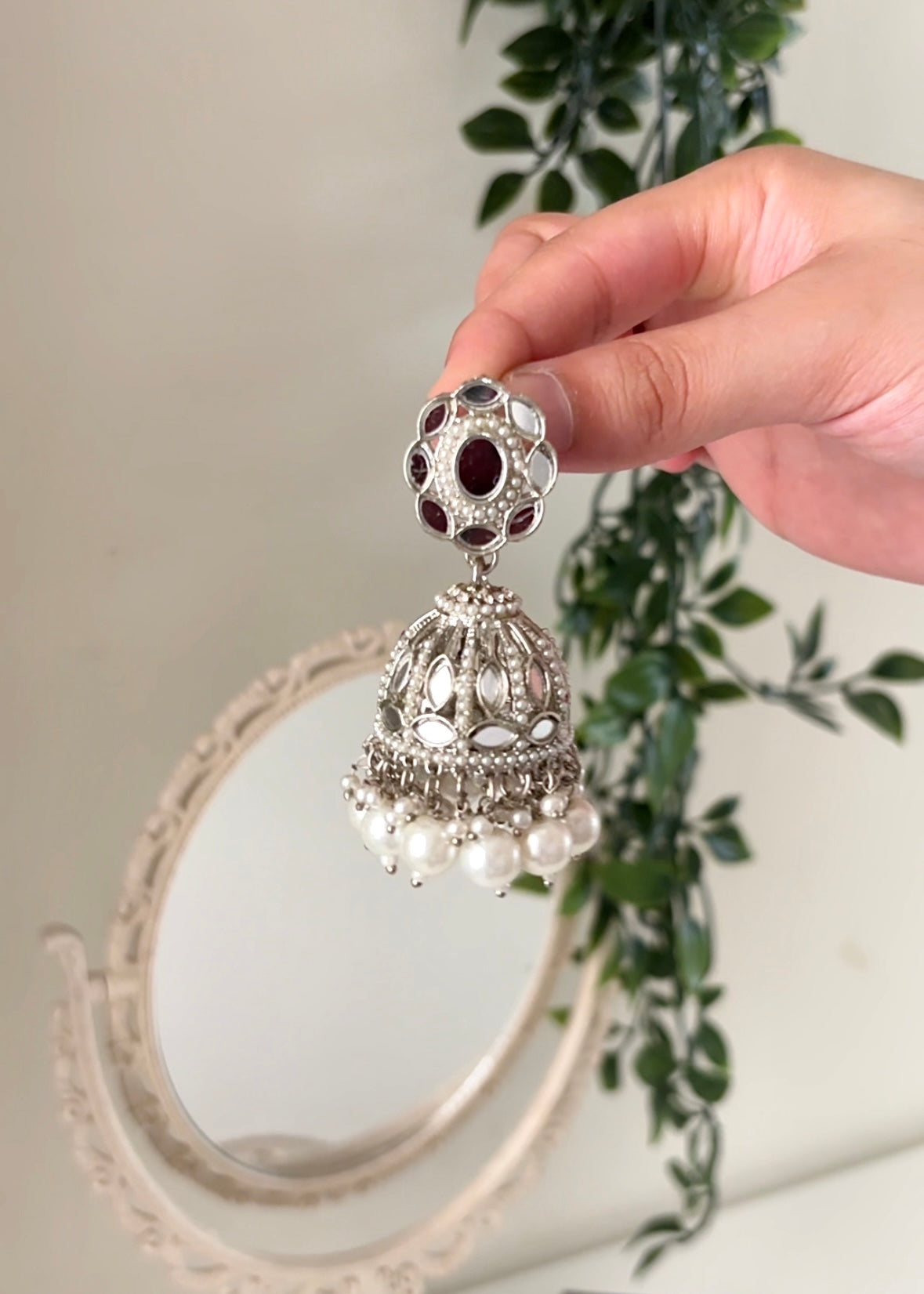 BELIZ - Silver Mirror Tikka Set