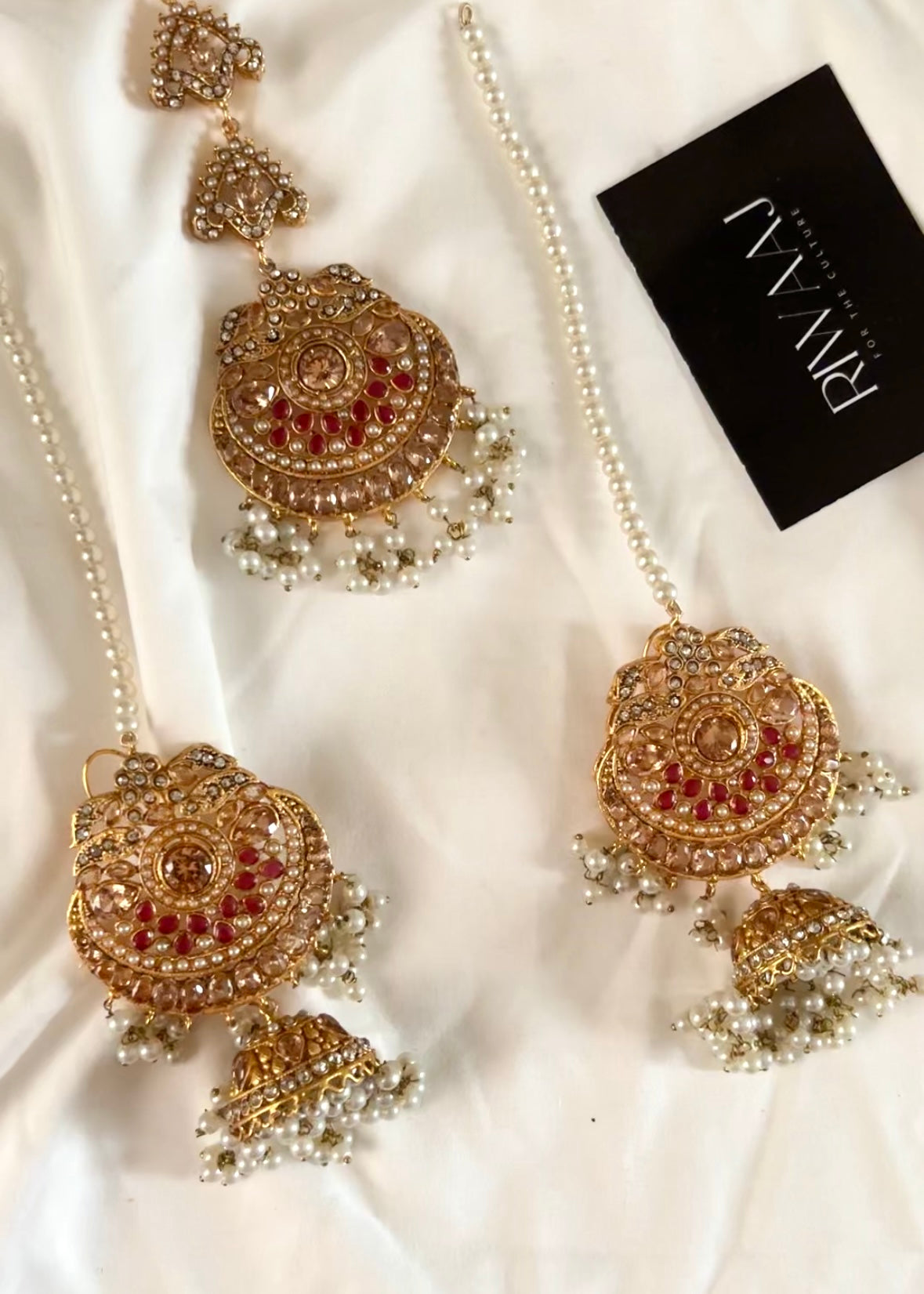 INAHIL - Naurantan Jhumka Tikka Set
