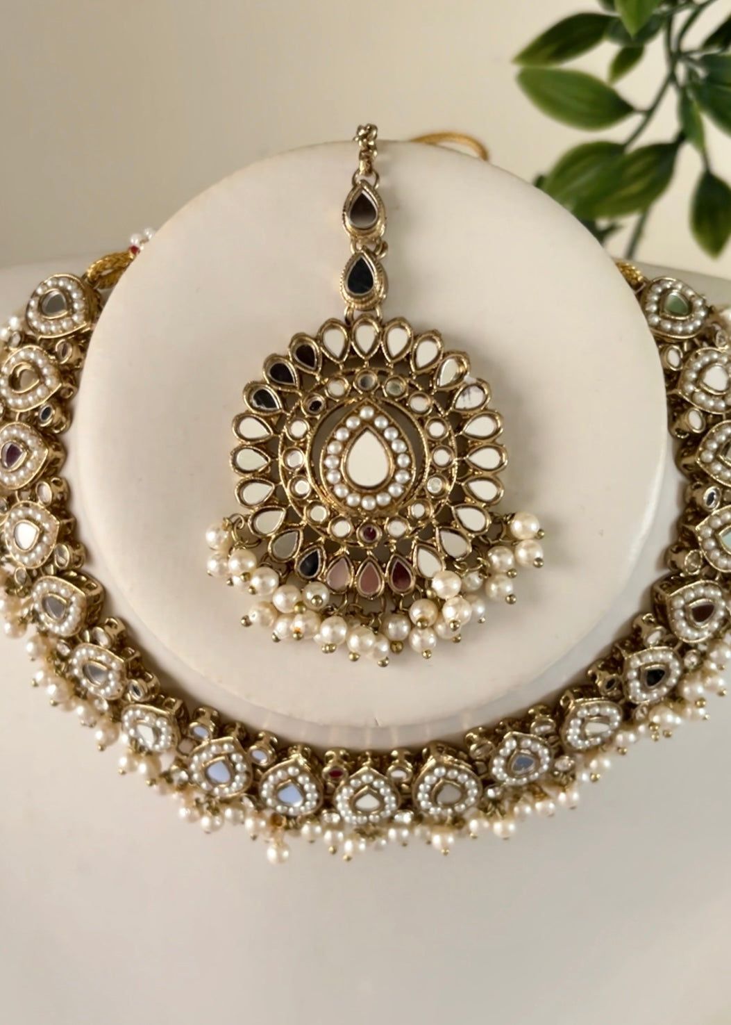 TARA - Mirror Necklace /Choker Set