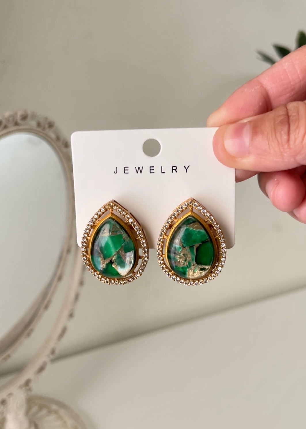 Doublet Stone - Studs Earrings