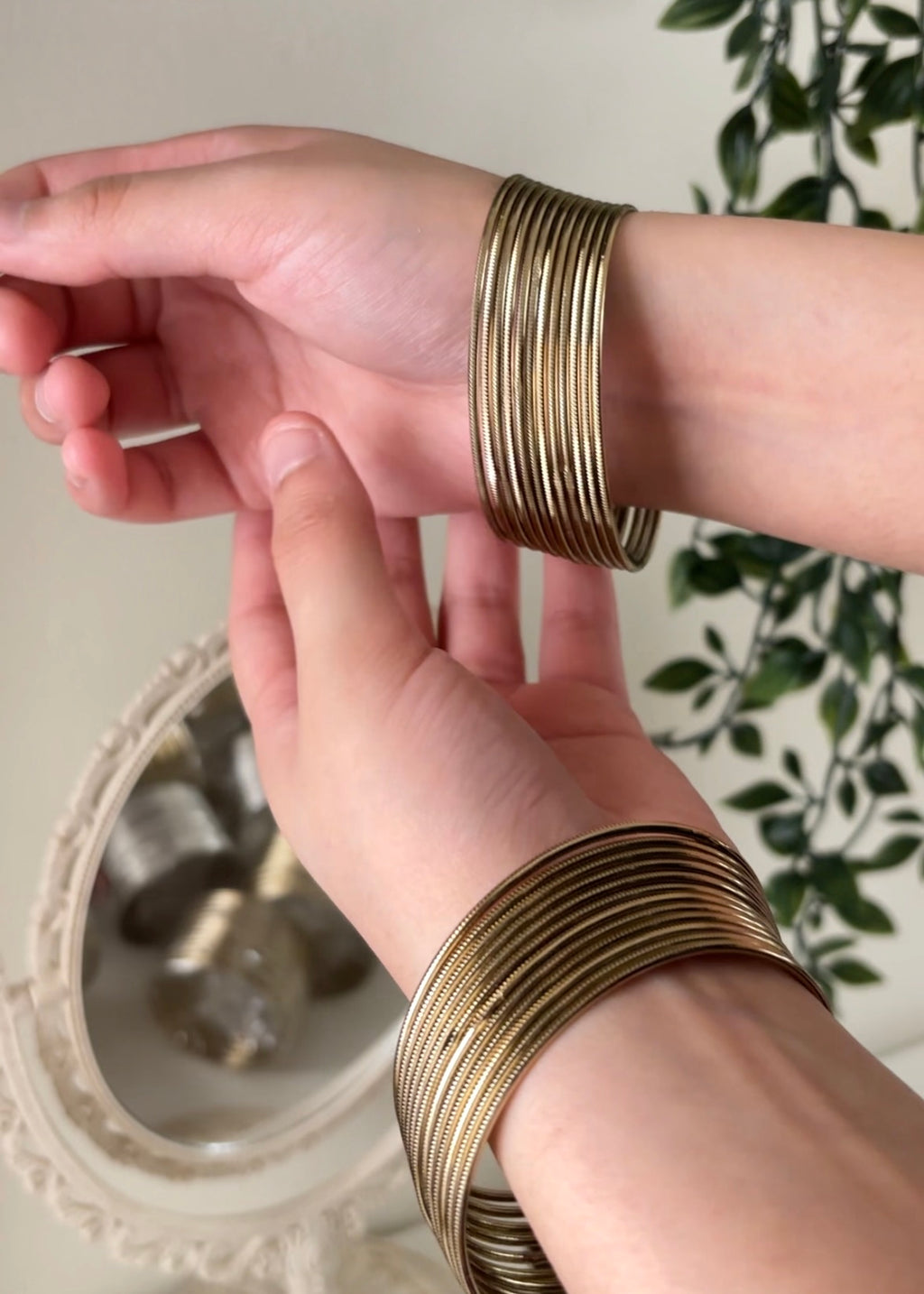Vintage Bangles - Gold & Silver
