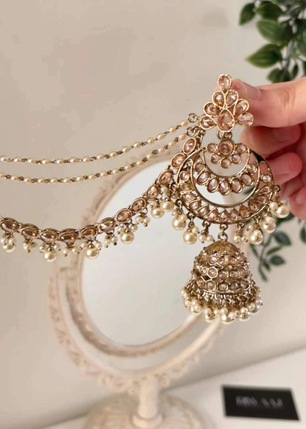 NUR - Sahara Earrings with Tikka