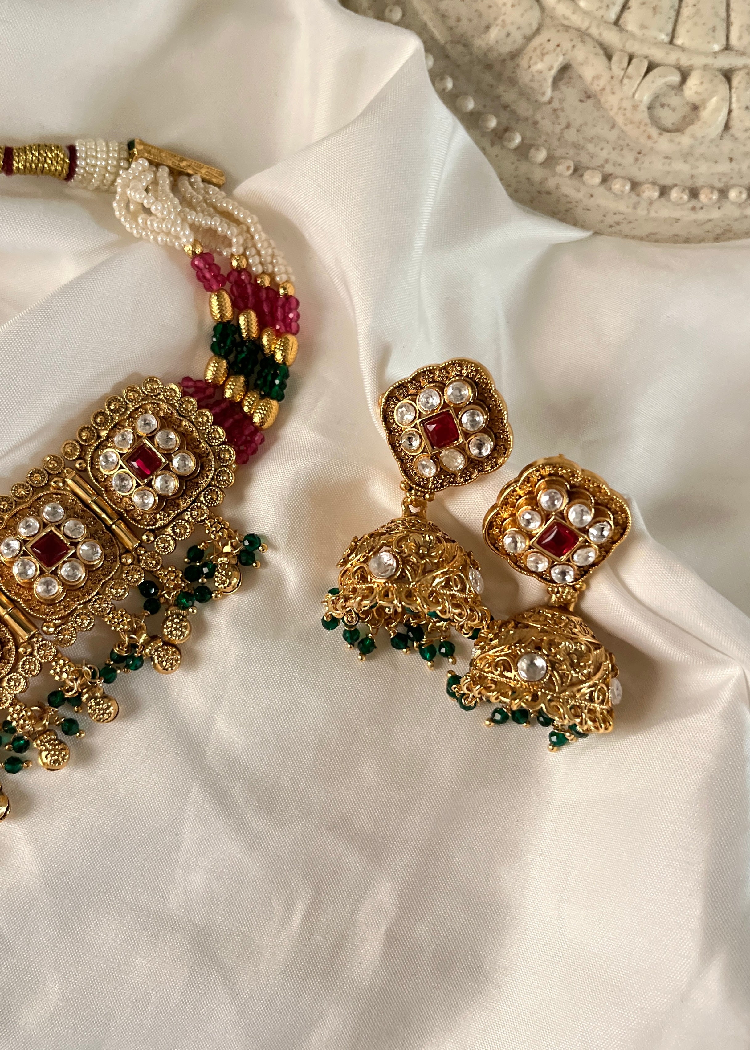 SNEHA - Gold Plated Choker Set