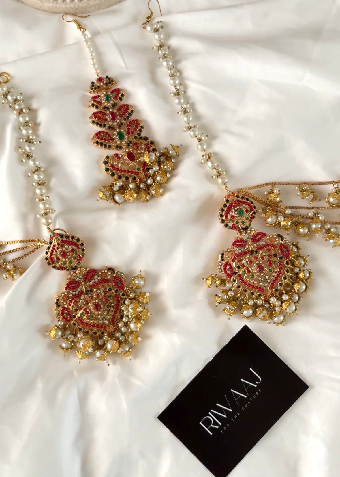 SABOOR - Tikka Sahara Earrings Set (detachable)