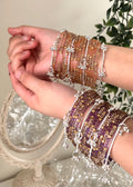 Silver Kashmiri Bangles - Set Of 4