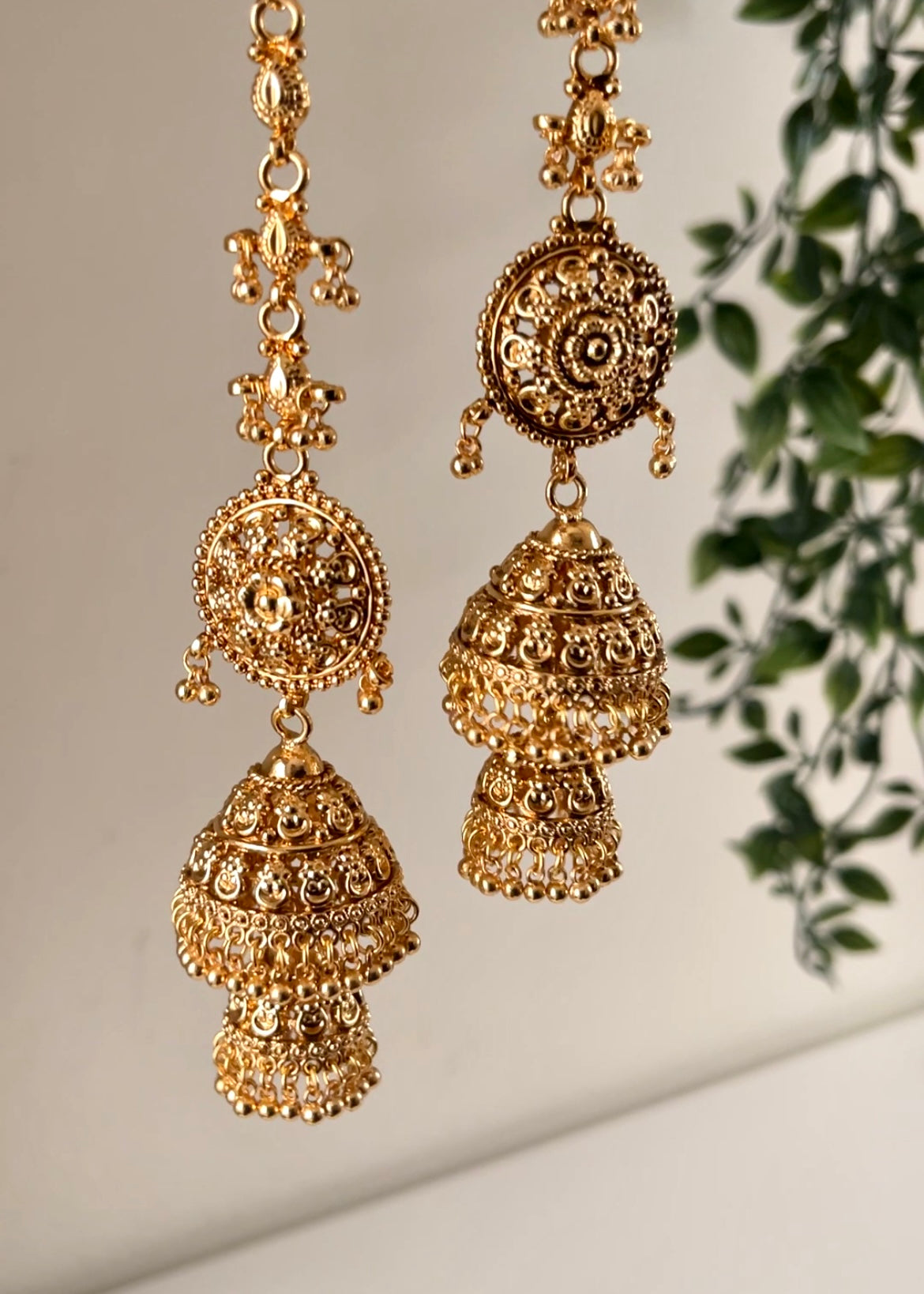 VAMIKA - Gold Statement Jhumka