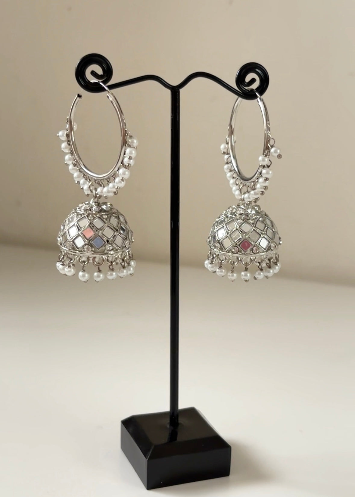 ELA - Mirror Jhumka Hoops