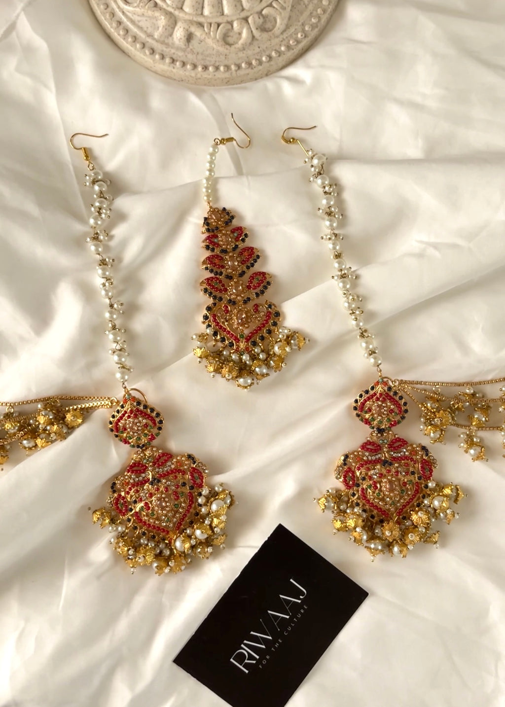 SABOOR - Tikka Sahara Earrings Set (detachable)