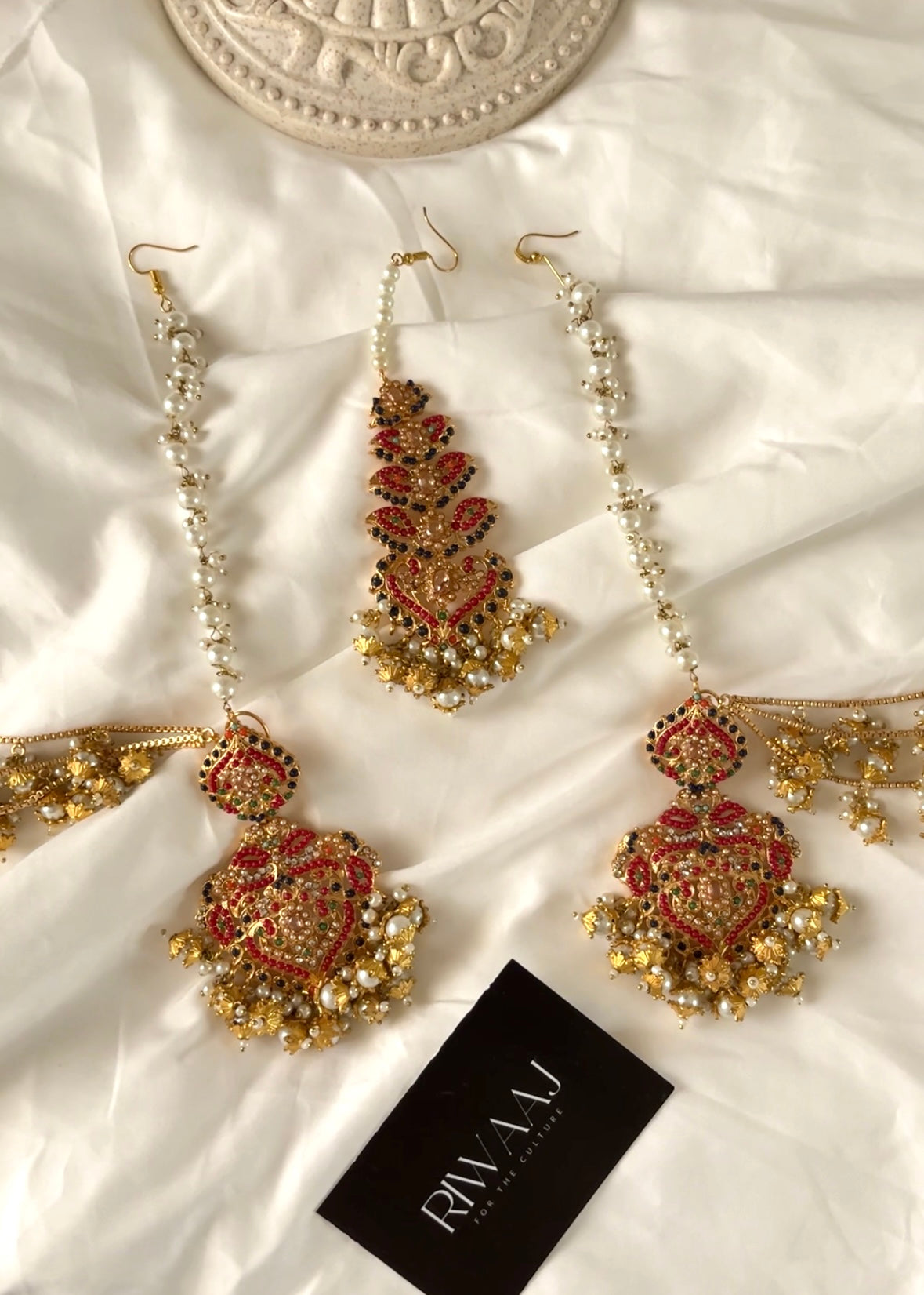 SABOOR - Tikka Sahara Earrings Set (detachable)
