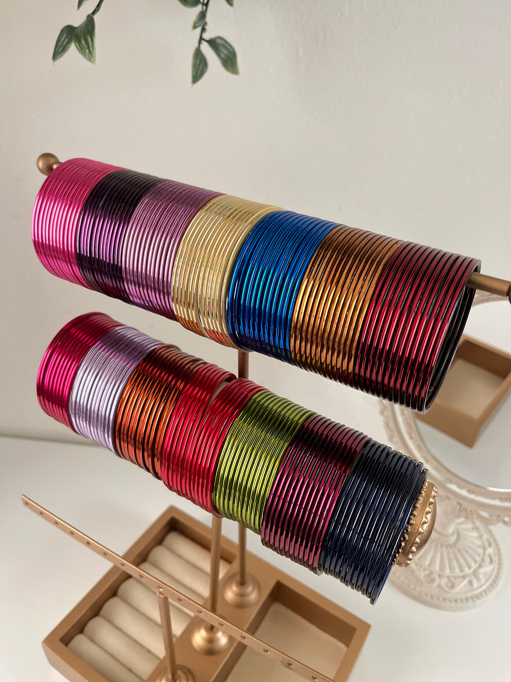 Chatpatti Bangles Set of 12 | Colourful Metallic Churiyan