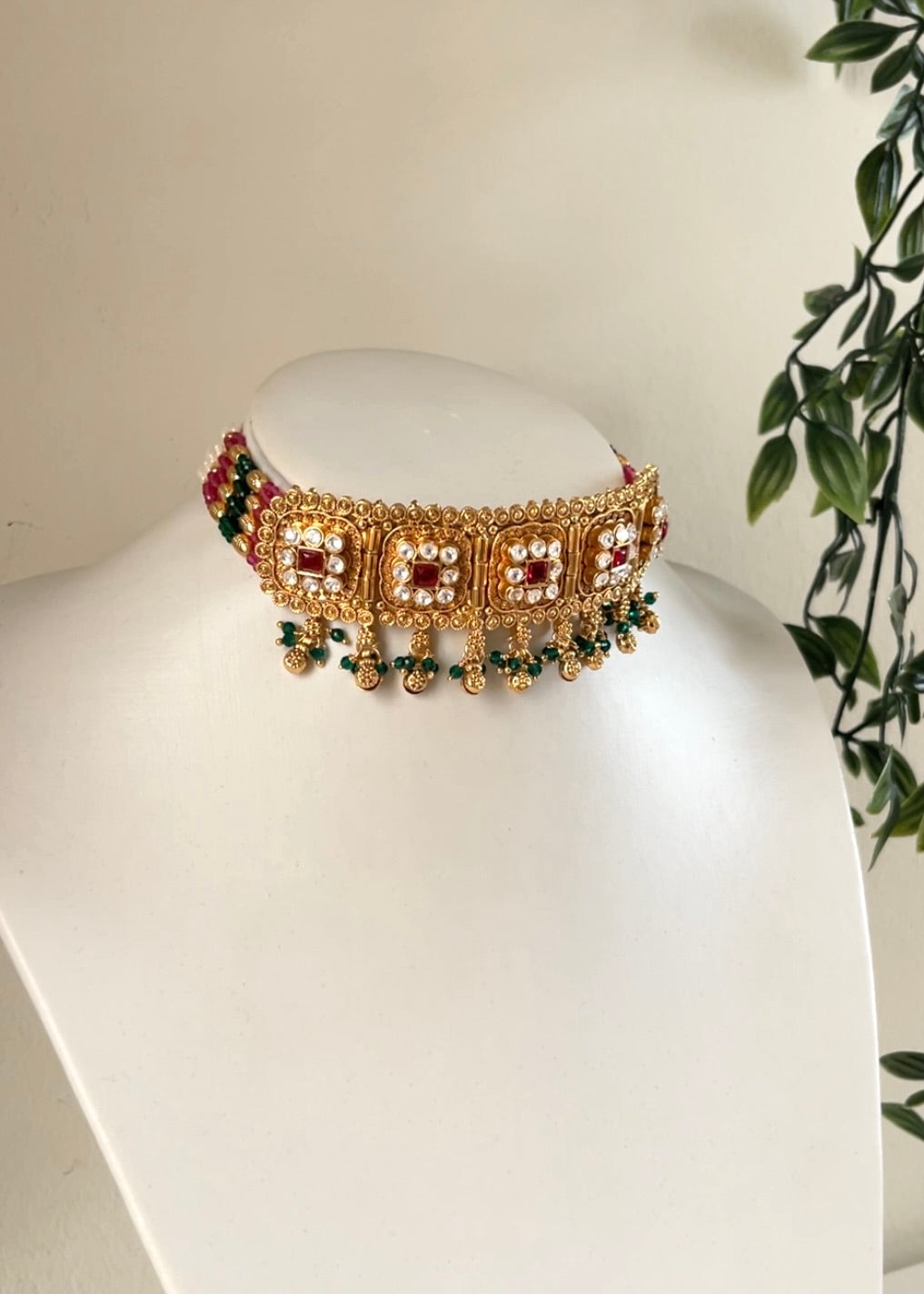 SNEHA - Gold Plated Choker Set