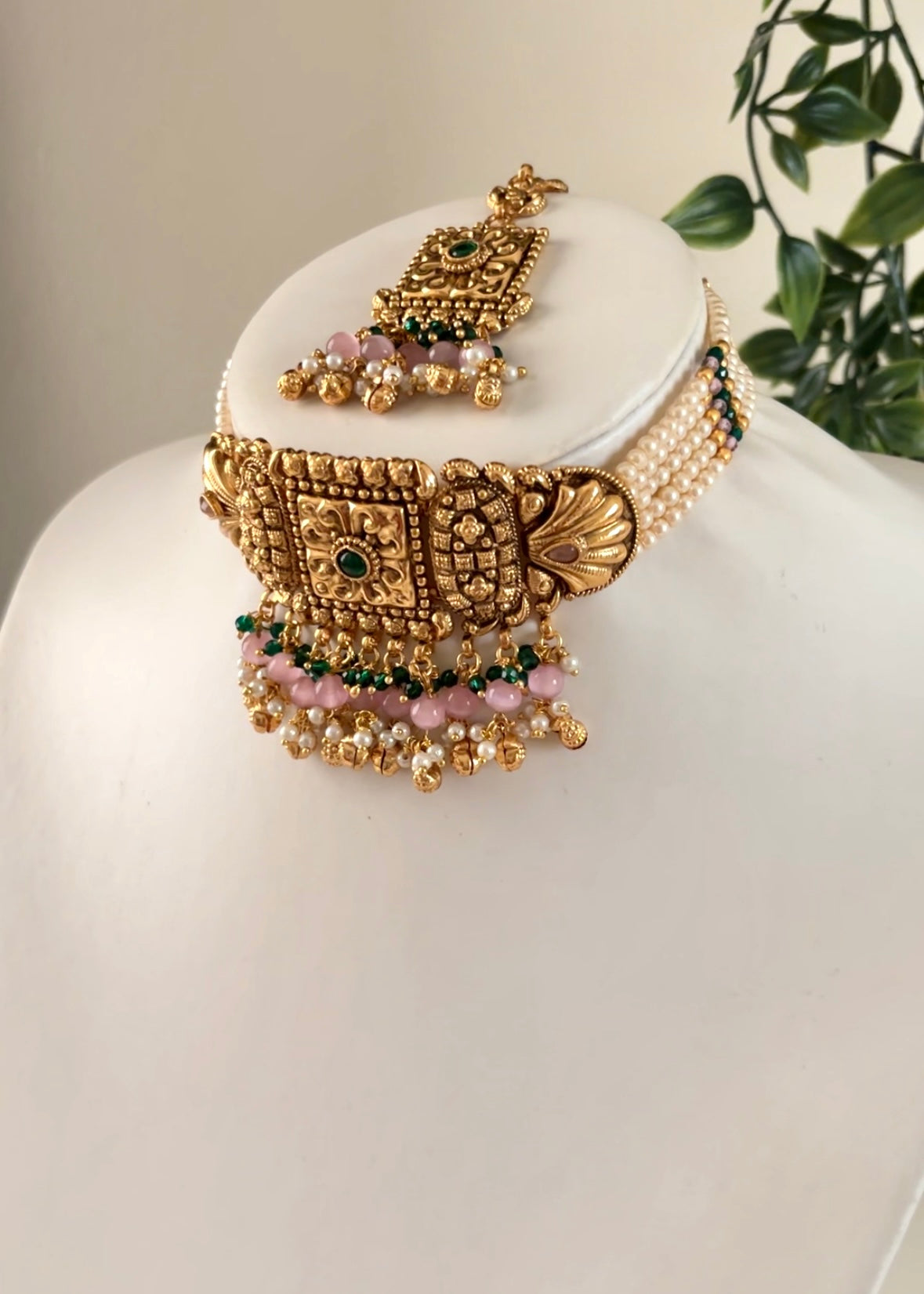 MAHAL - Heritage Gold Plated Choker Set