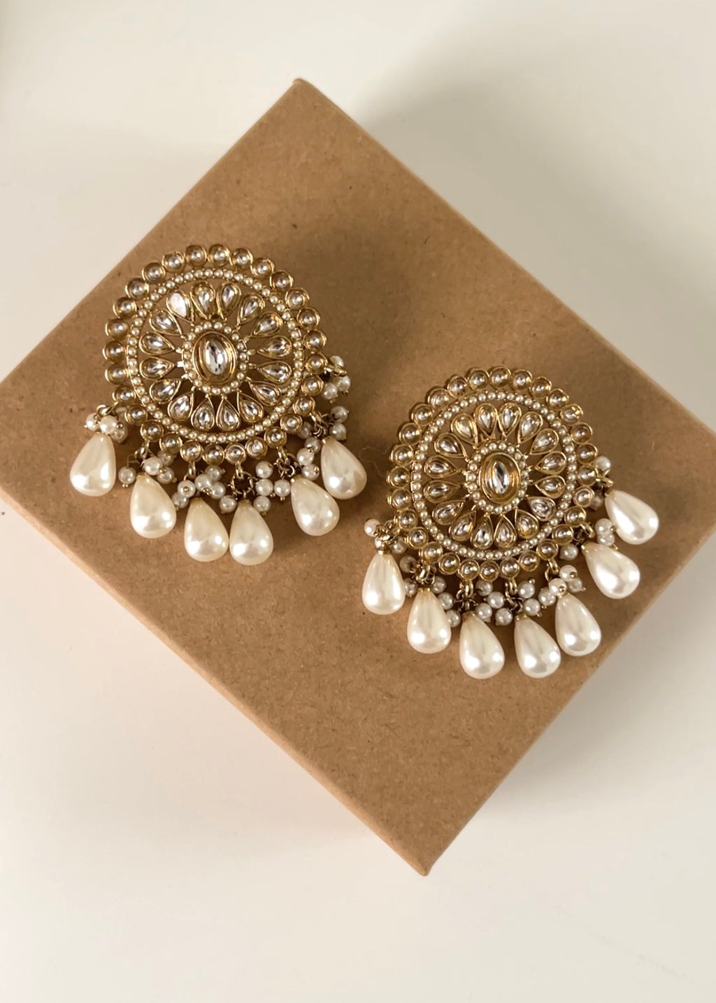 ANAM- Golden Studs Earrings
