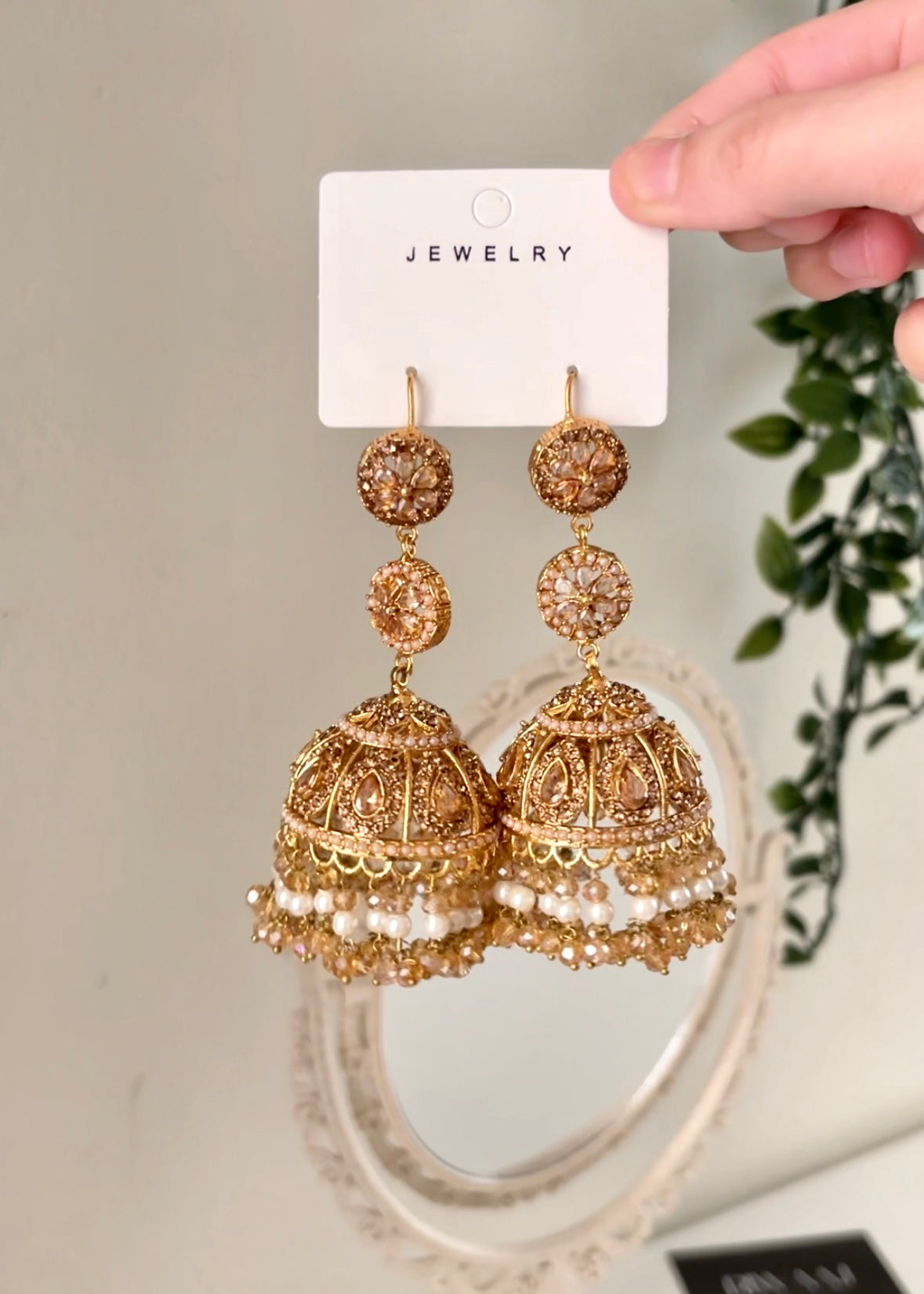 SNEHA - Nauratan Oversized Jhumka