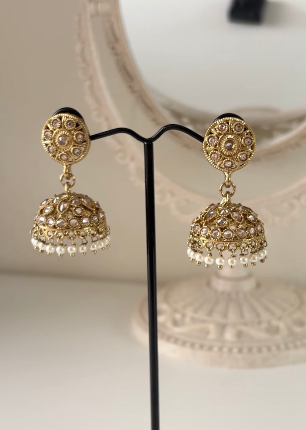 MIRAY - Silver & Golden Mini Jhumka