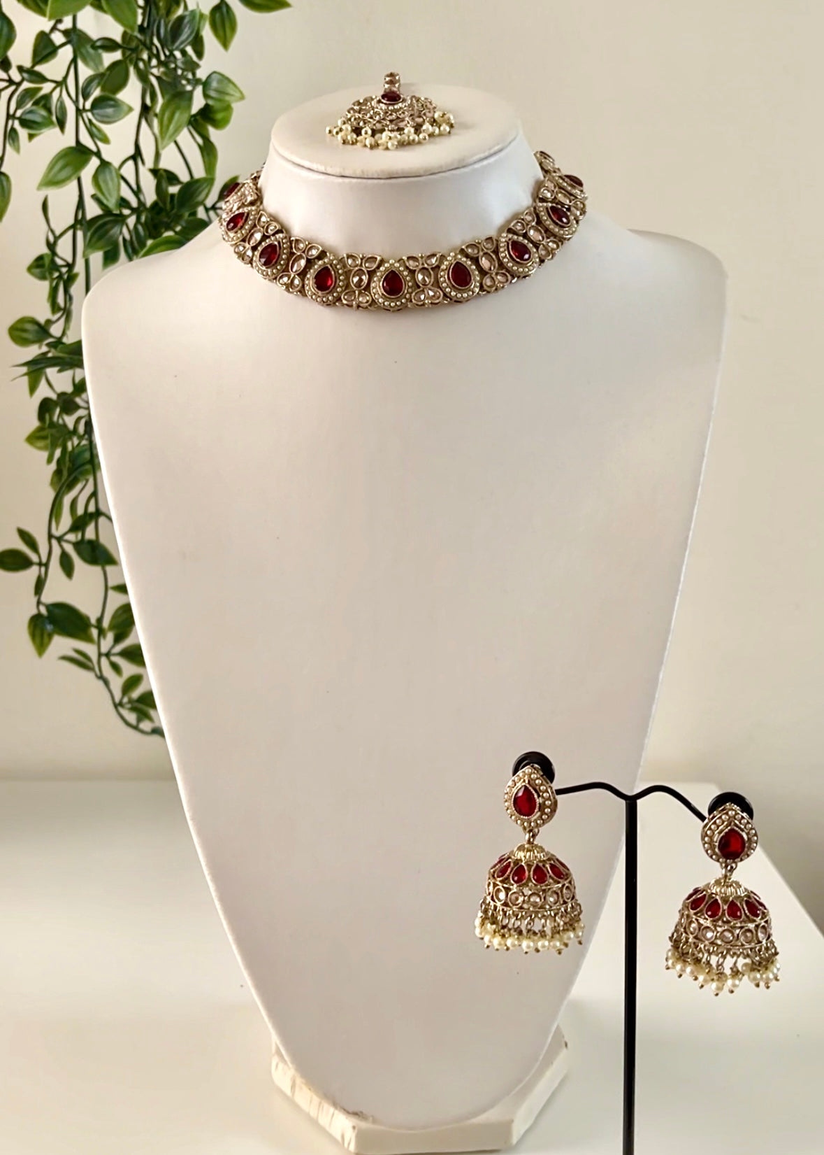 TIANA - Red Necklace Set