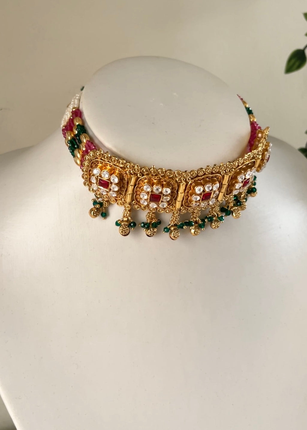 SNEHA - Gold Plated Choker Set