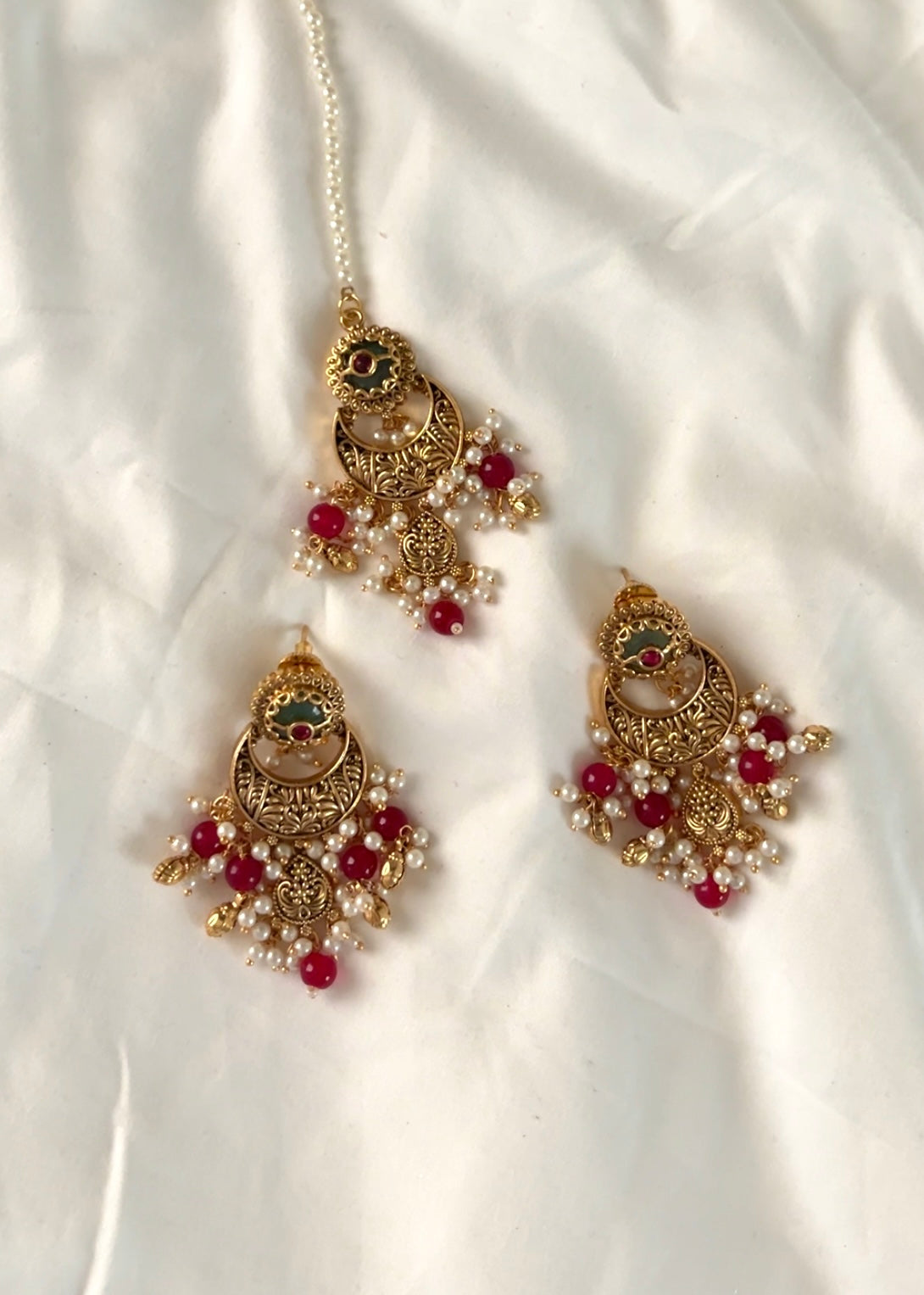 RUMI - Gold Plated Tikka Set