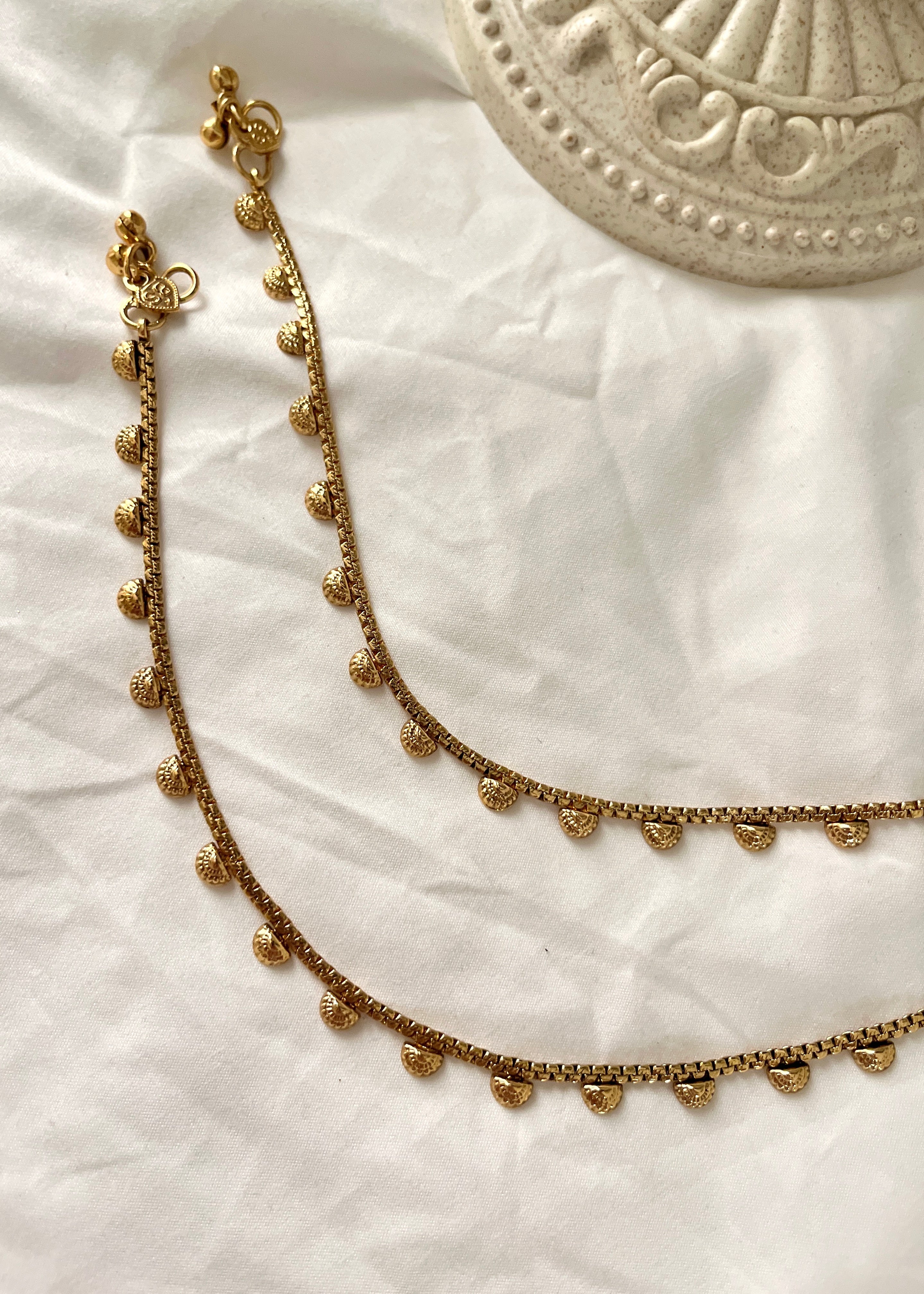 SONA - Micro Gold Anklets (pair)