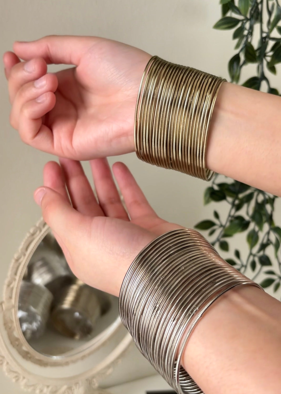 Vintage Bangles - Gold & Silver