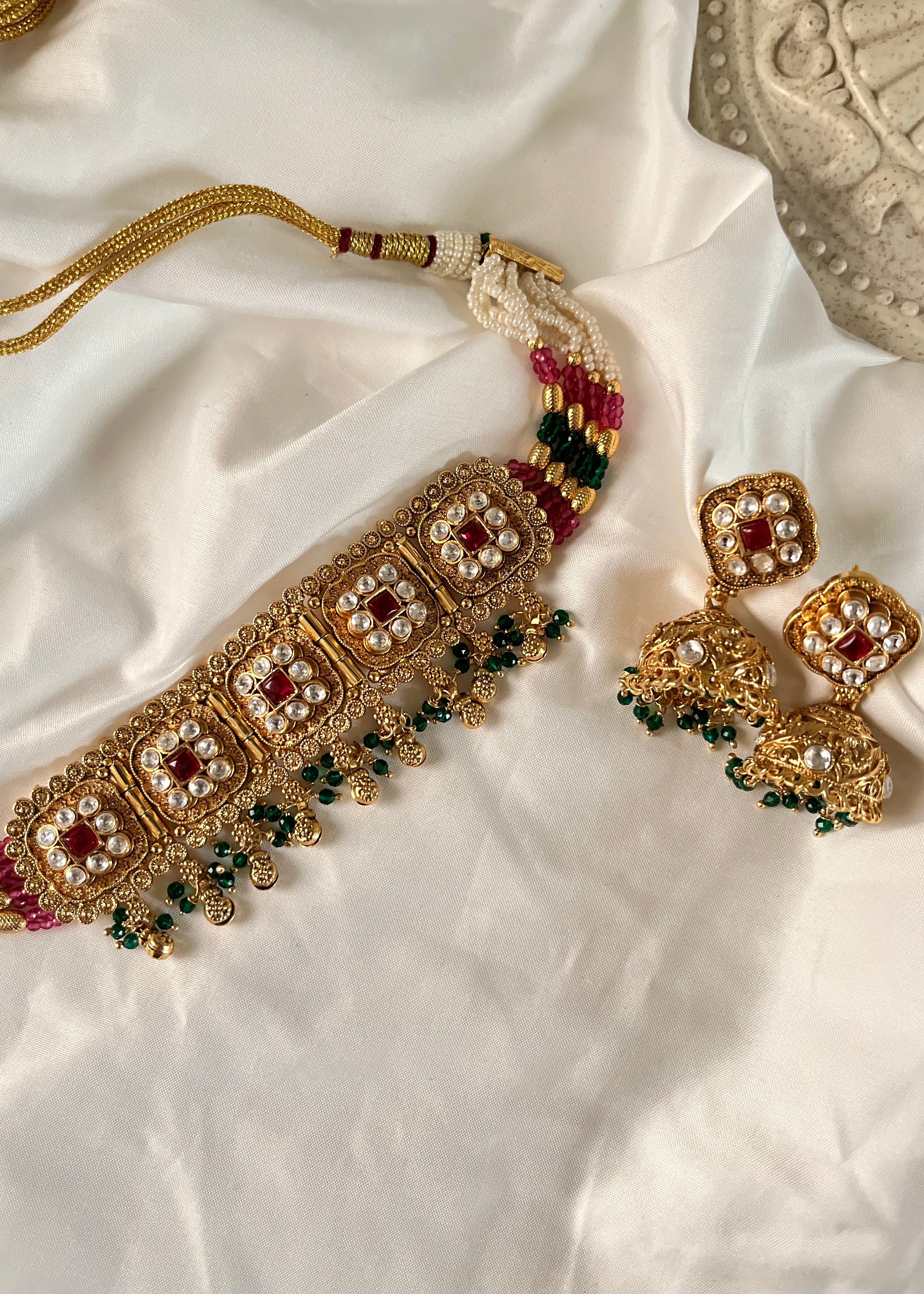 SNEHA - Gold Plated Choker Set