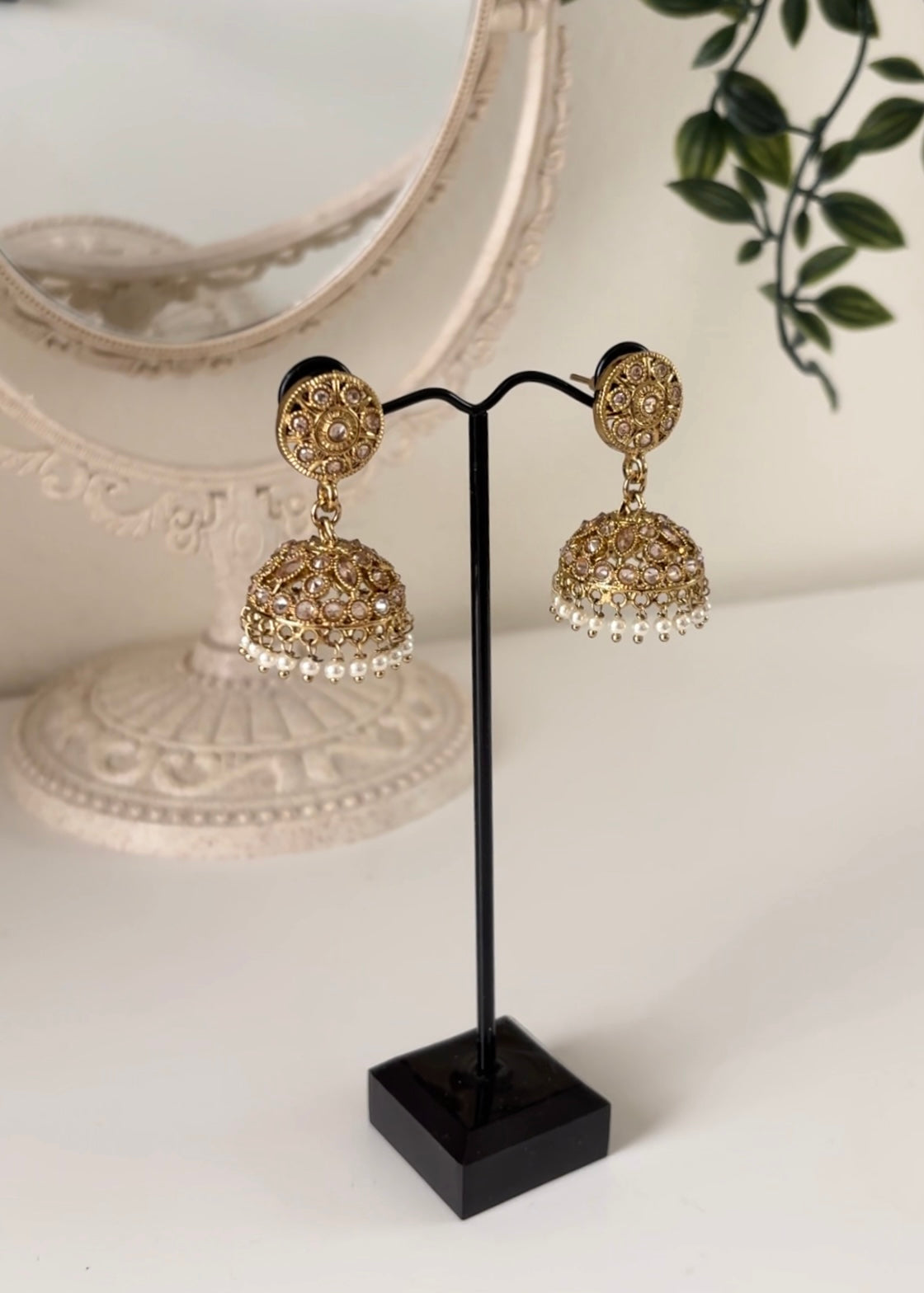 MIRAY - Silver & Golden Mini Jhumka