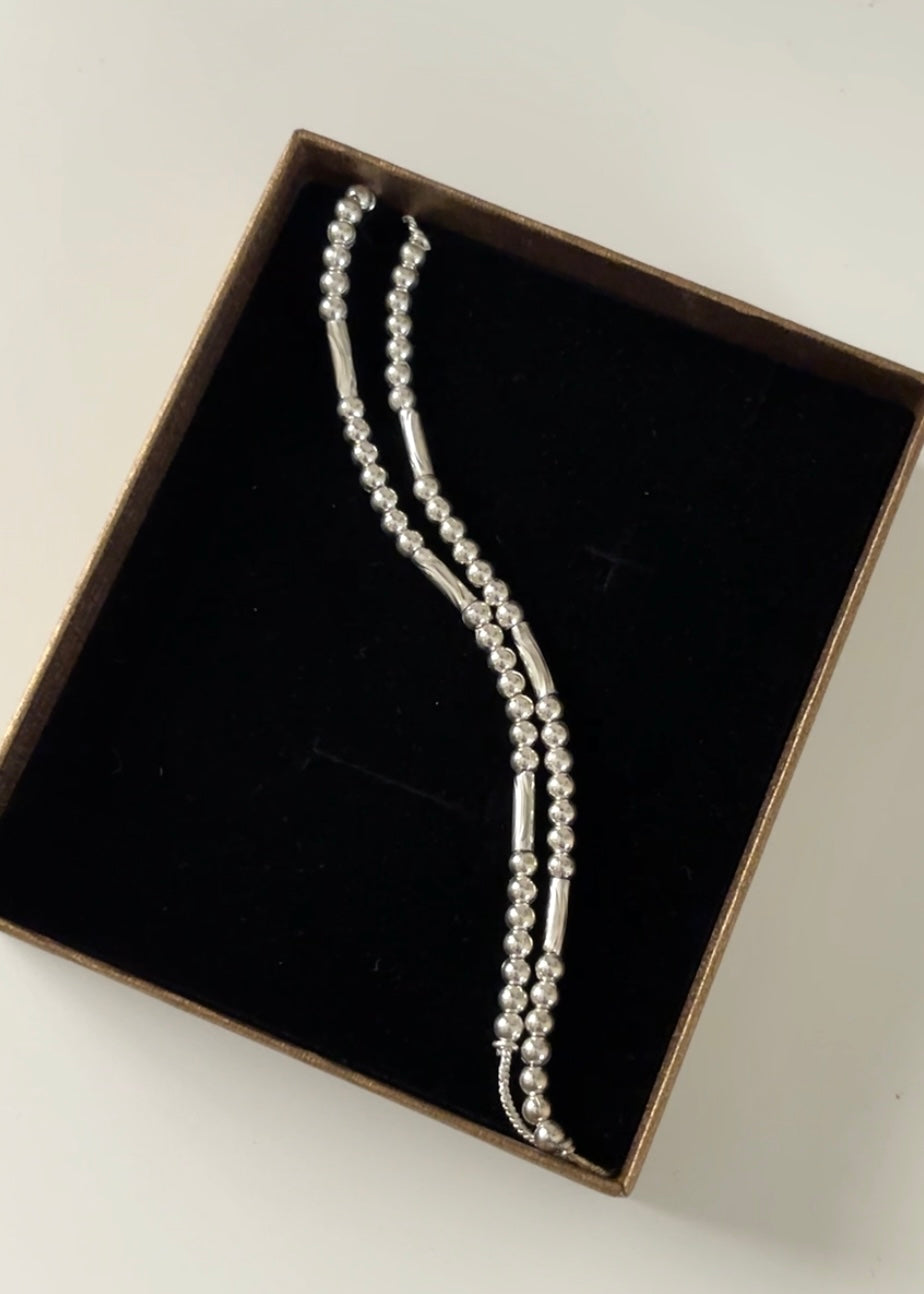 RUMI - Silver Sleek Anklet