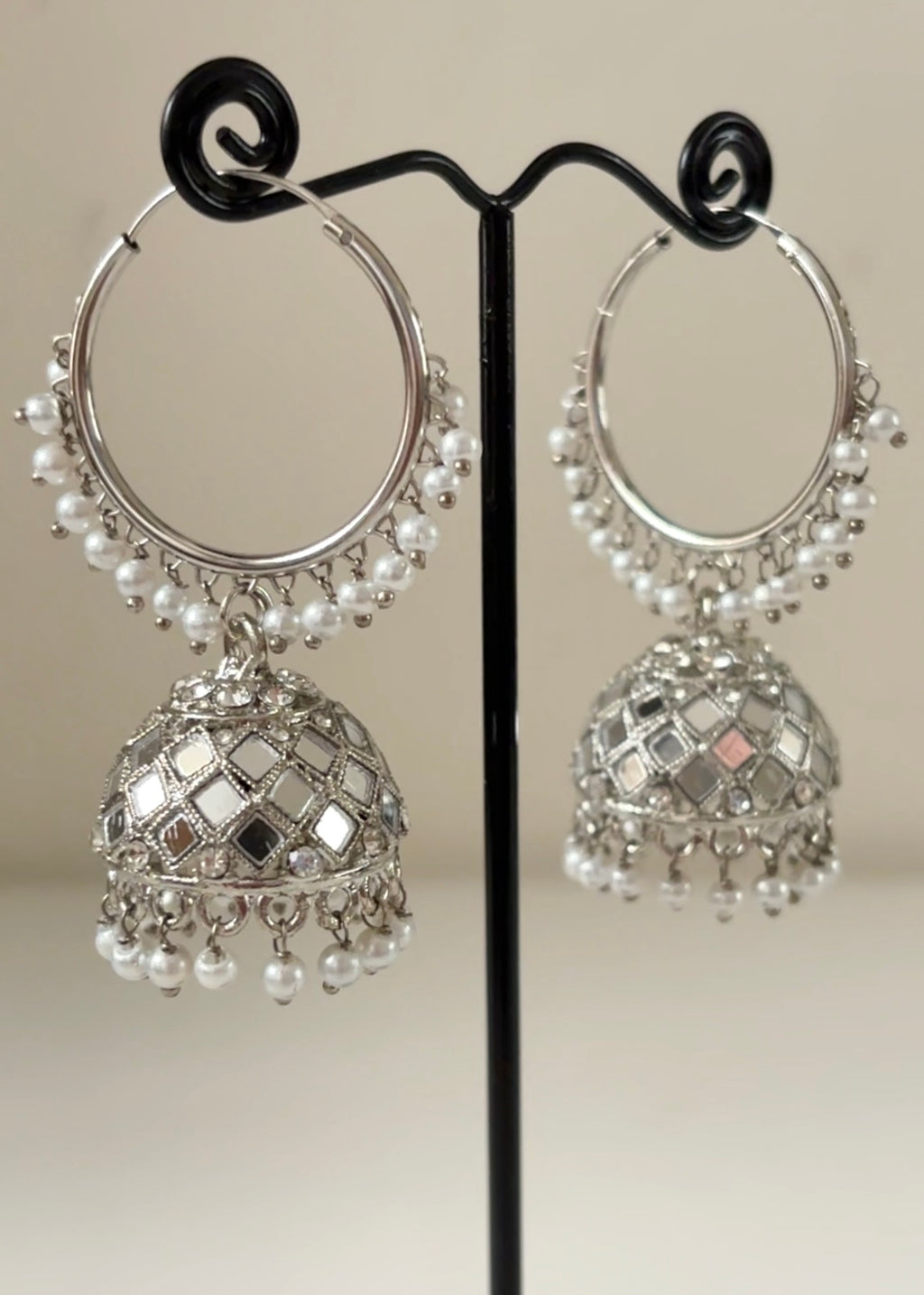 ELA - Mirror Jhumka Hoops