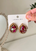 Doublet Stone - Studs Earrings