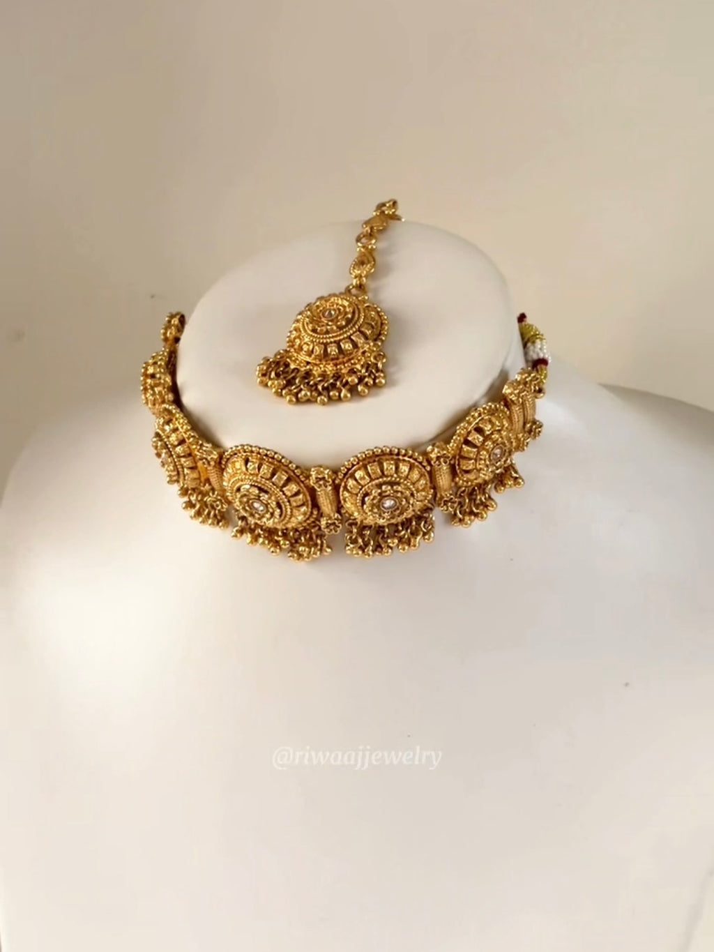 SONA - Gold Plated Choker Set