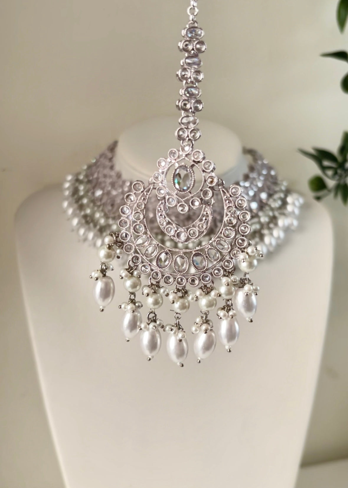 ZEHRA - Silver Necklace Set