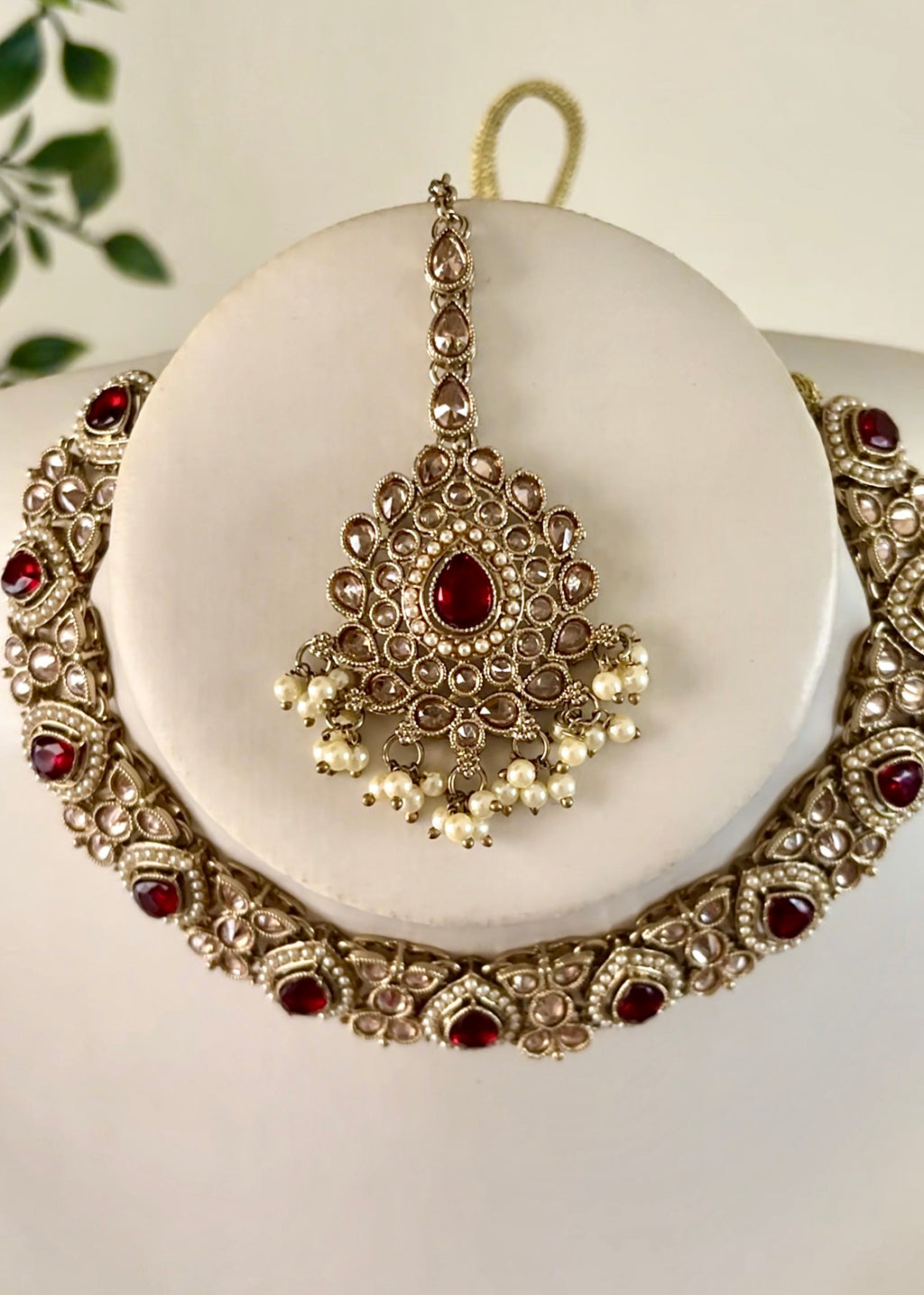 TIANA - Red Necklace Set