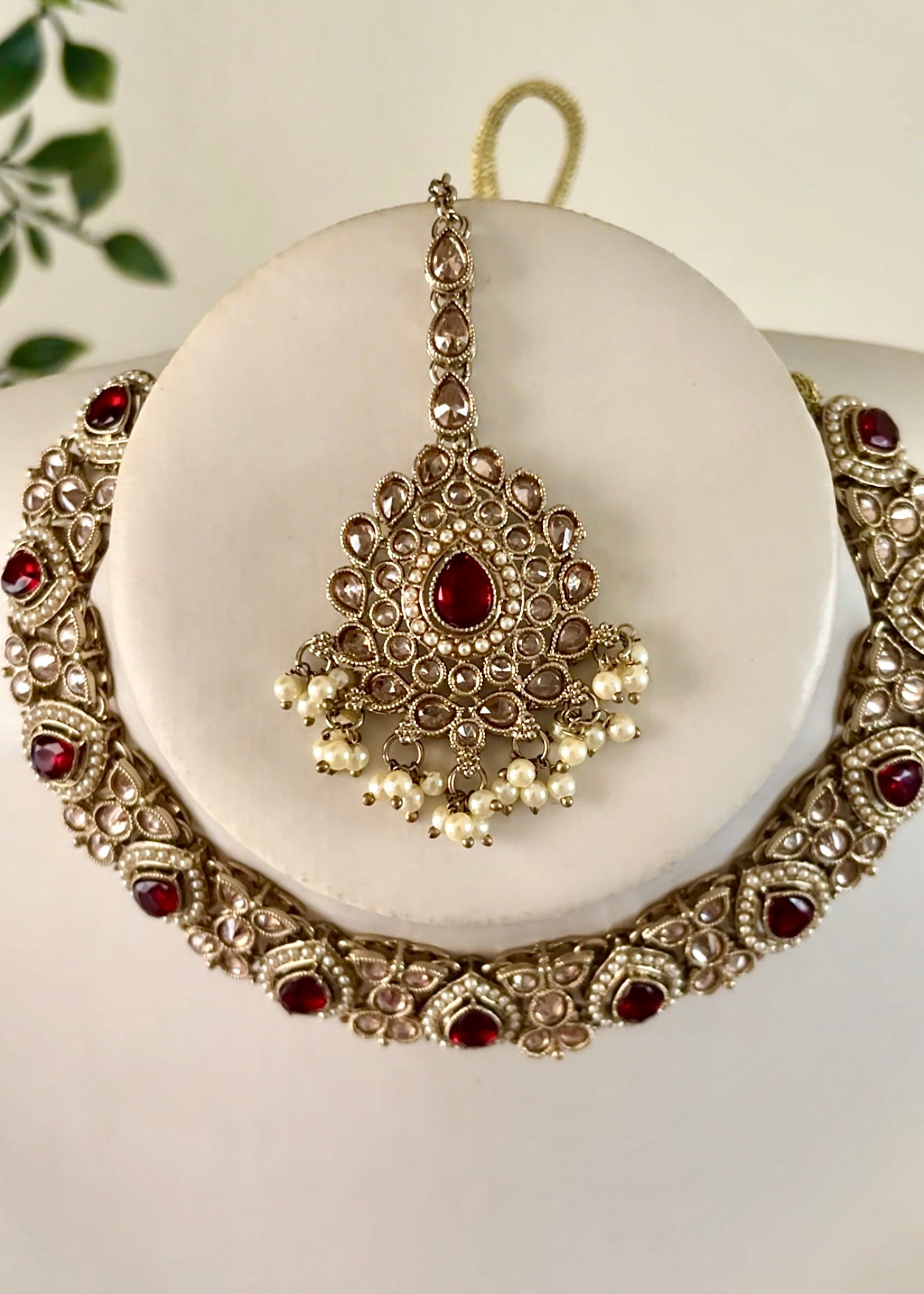 TIANA - Red Necklace Set