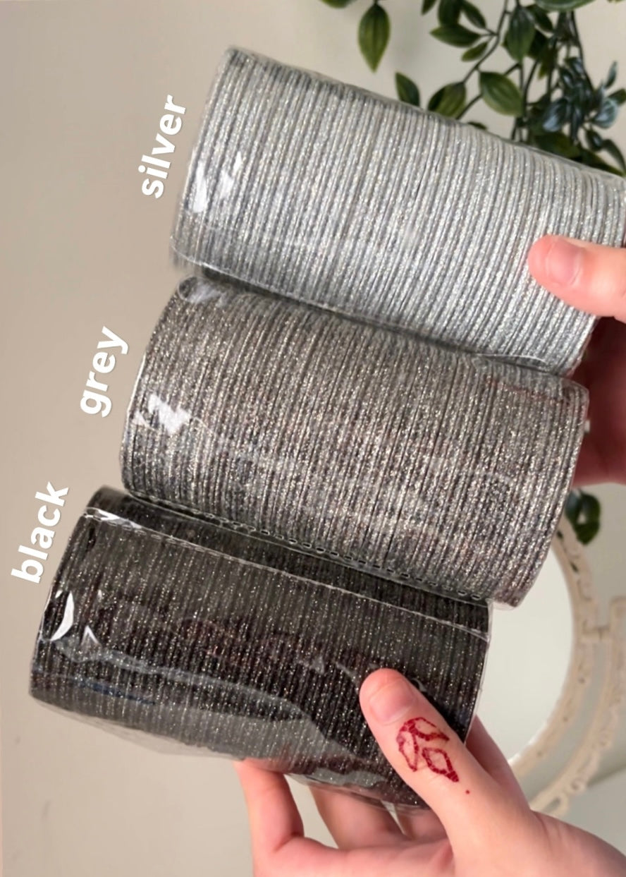 GLITTER BANGLES - Bloc of 12