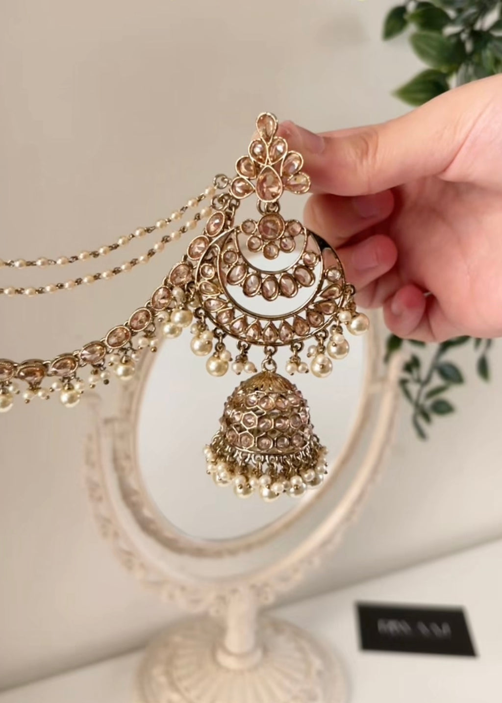 NUR - Sahara Earrings with Tikka