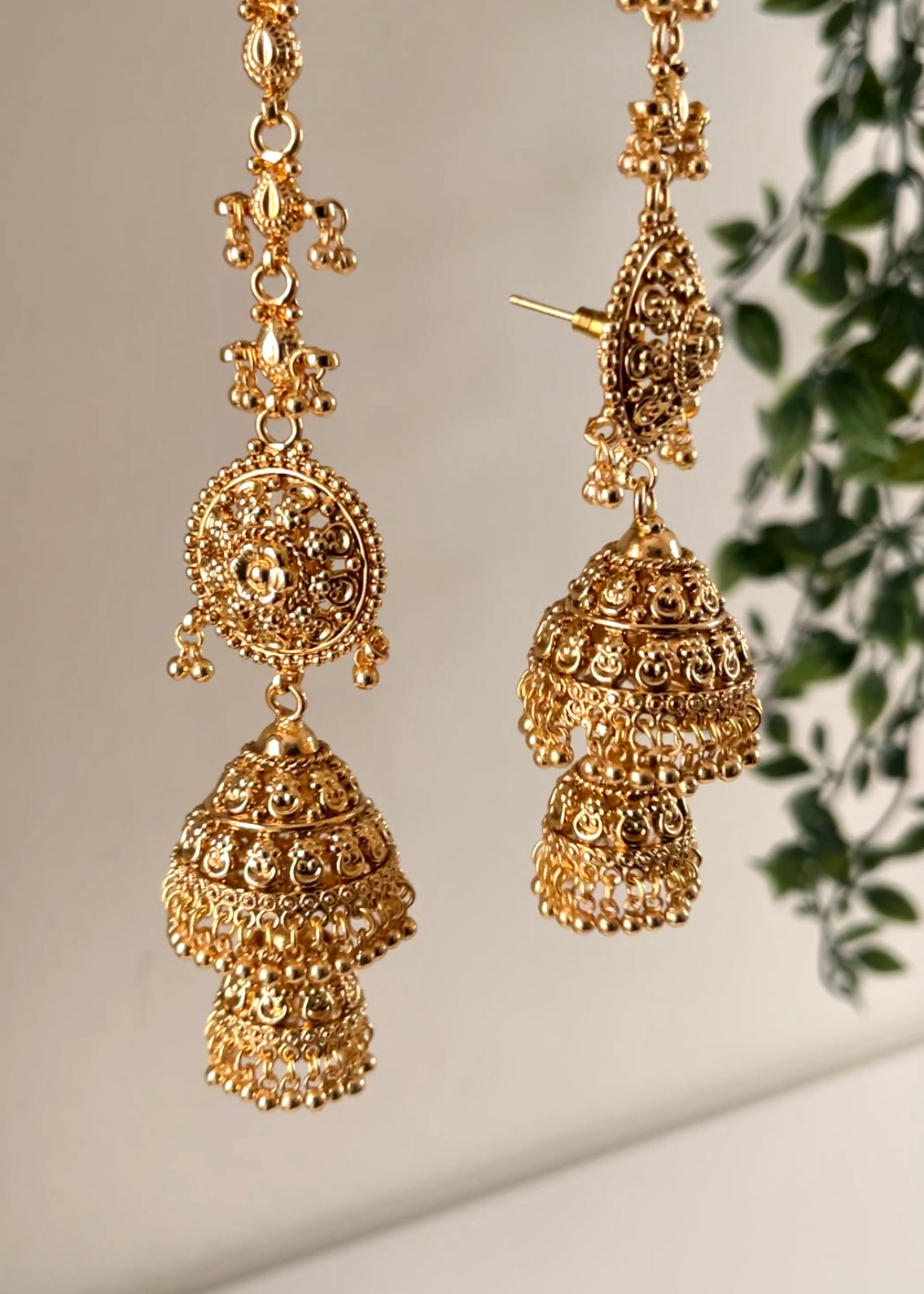 VAMIKA - Gold Statement Jhumka