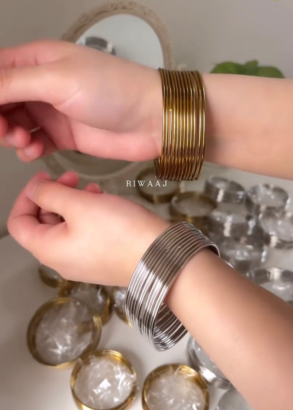 STEEL BANGLES - Bloc of 12