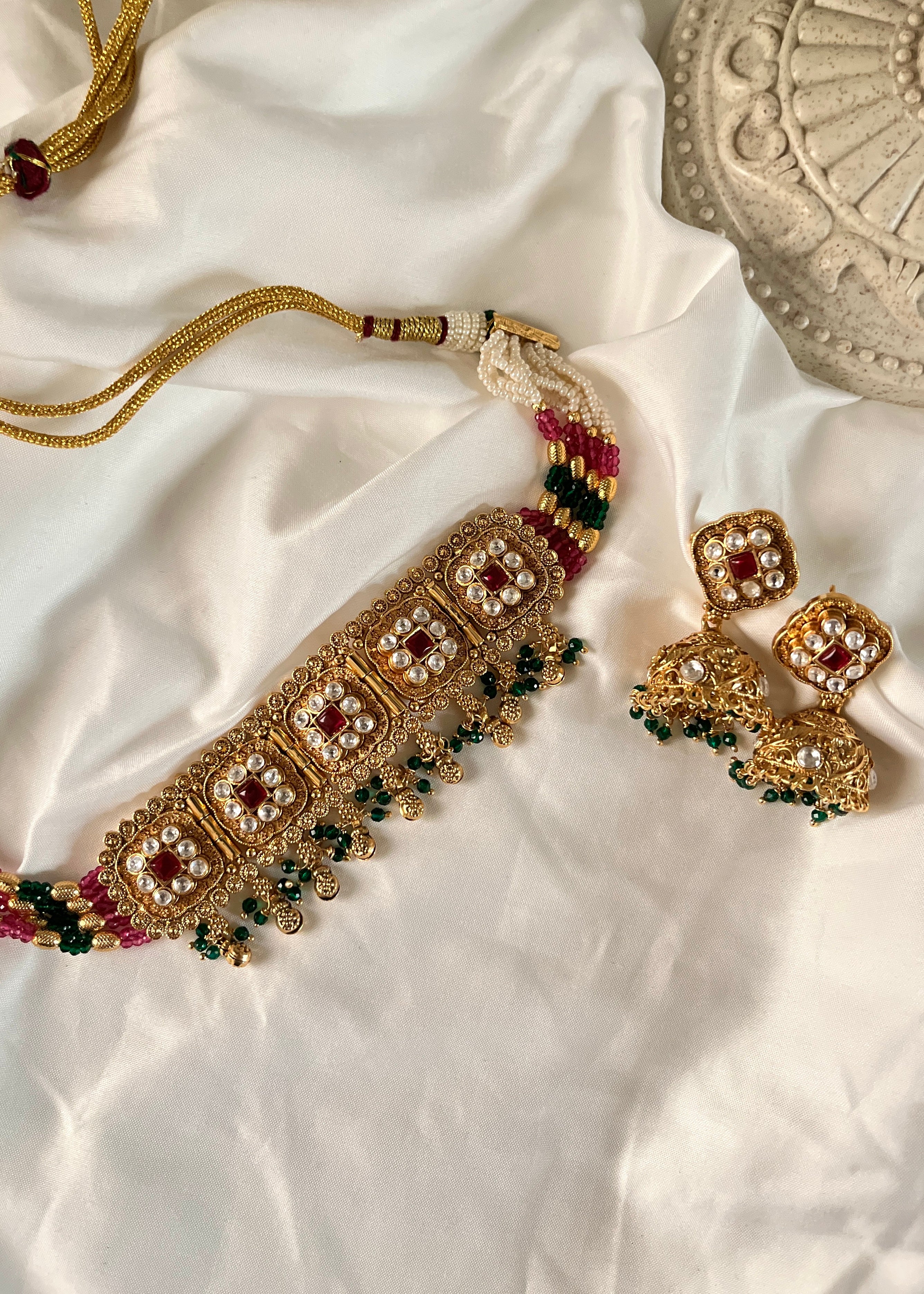 SNEHA - Gold Plated Choker Set