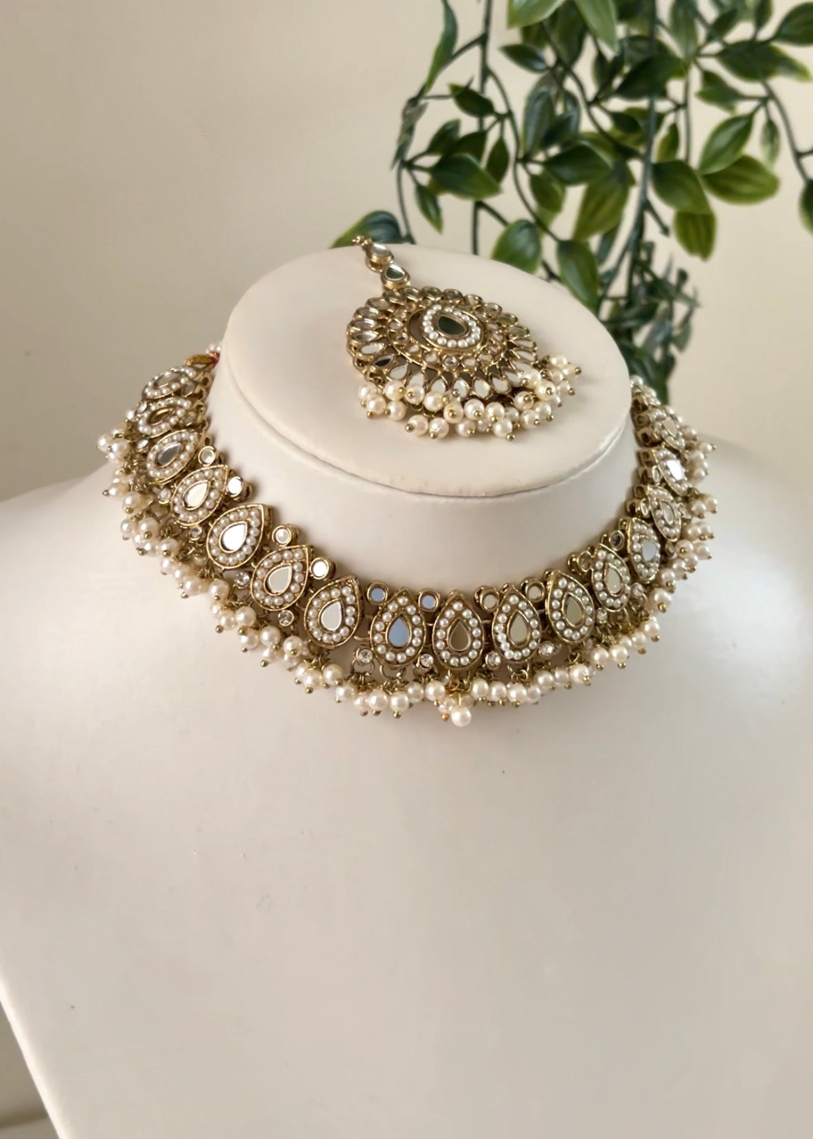 TARA - Mirror Necklace /Choker Set