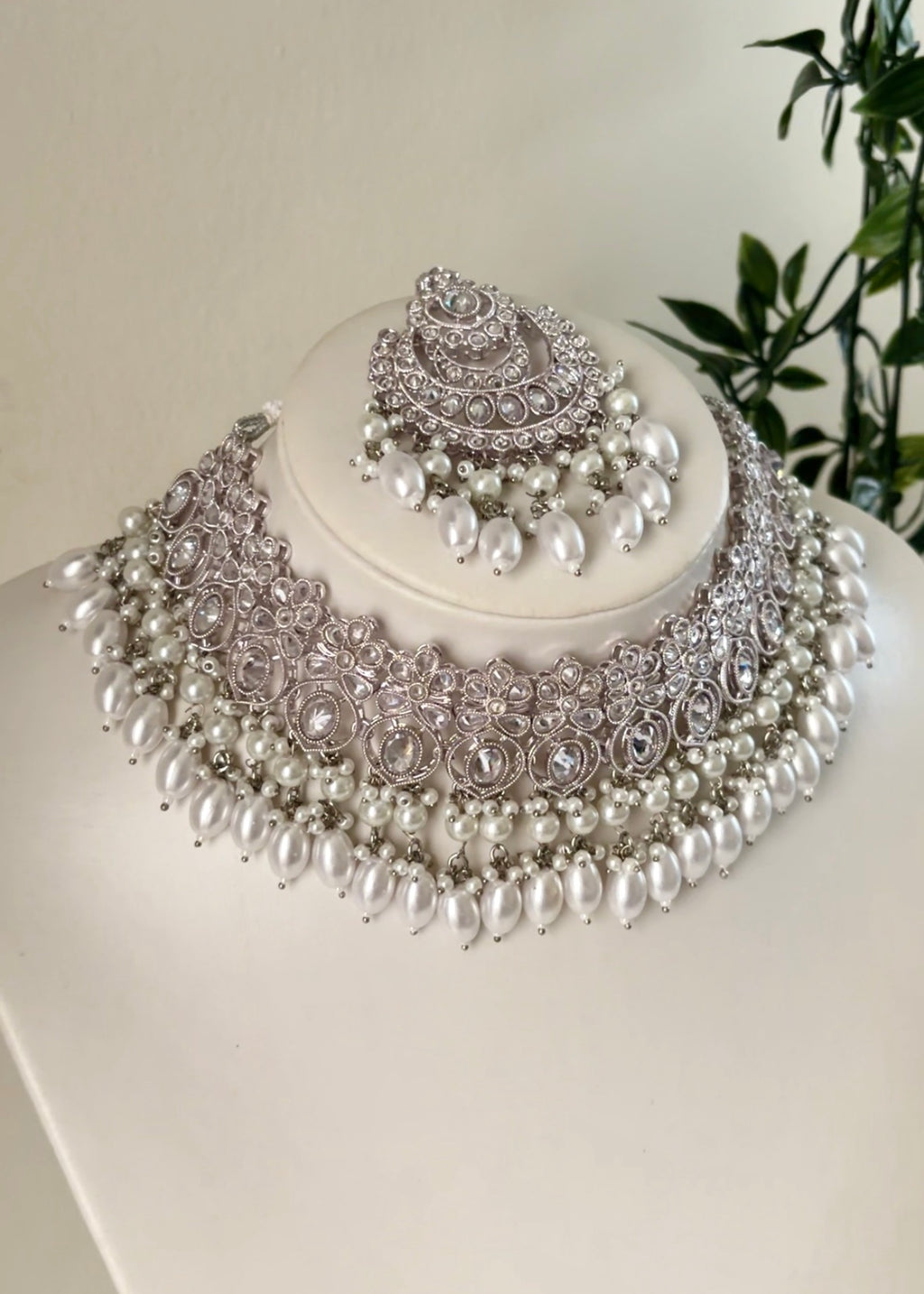 ZEHRA - Silver Necklace Set